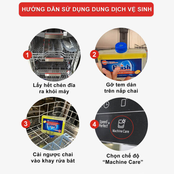 Dung dịch vệ sinh Máy rửa bát Finish Soda 250ml