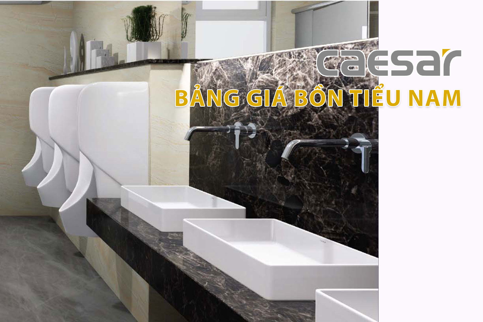 Bảng giá bồn tiểu nam CAESAR chiết khấu tốt nhất 2023