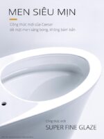 Bồn cầu 1 khối Caesar CD1395 men siêu mịn