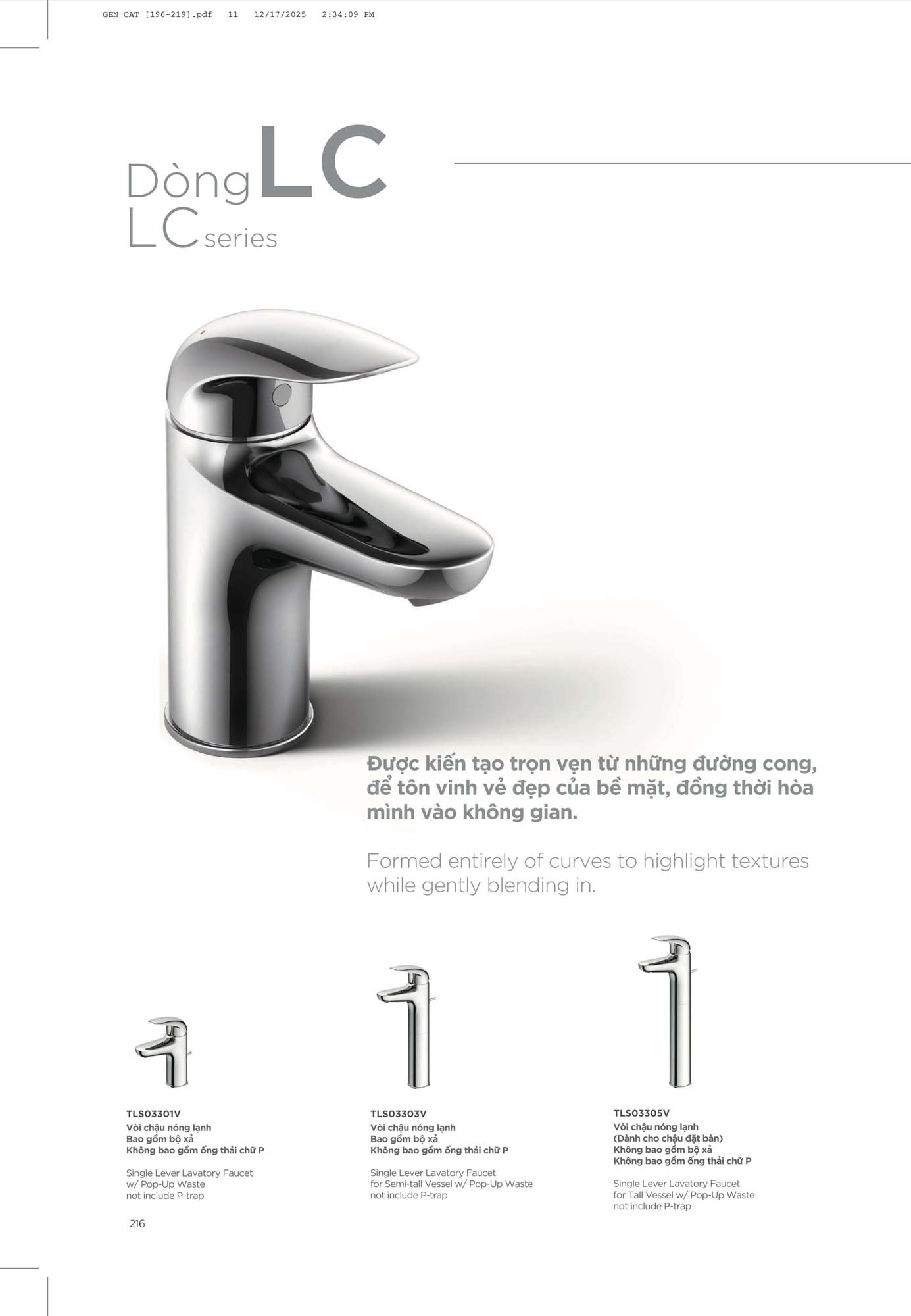 Catalogue Thiết bị vệ sinh TOTO mới nhất 2026 233 CATALOGUE DAY DU THIET BI VE SINH TOTO 2026 110 1