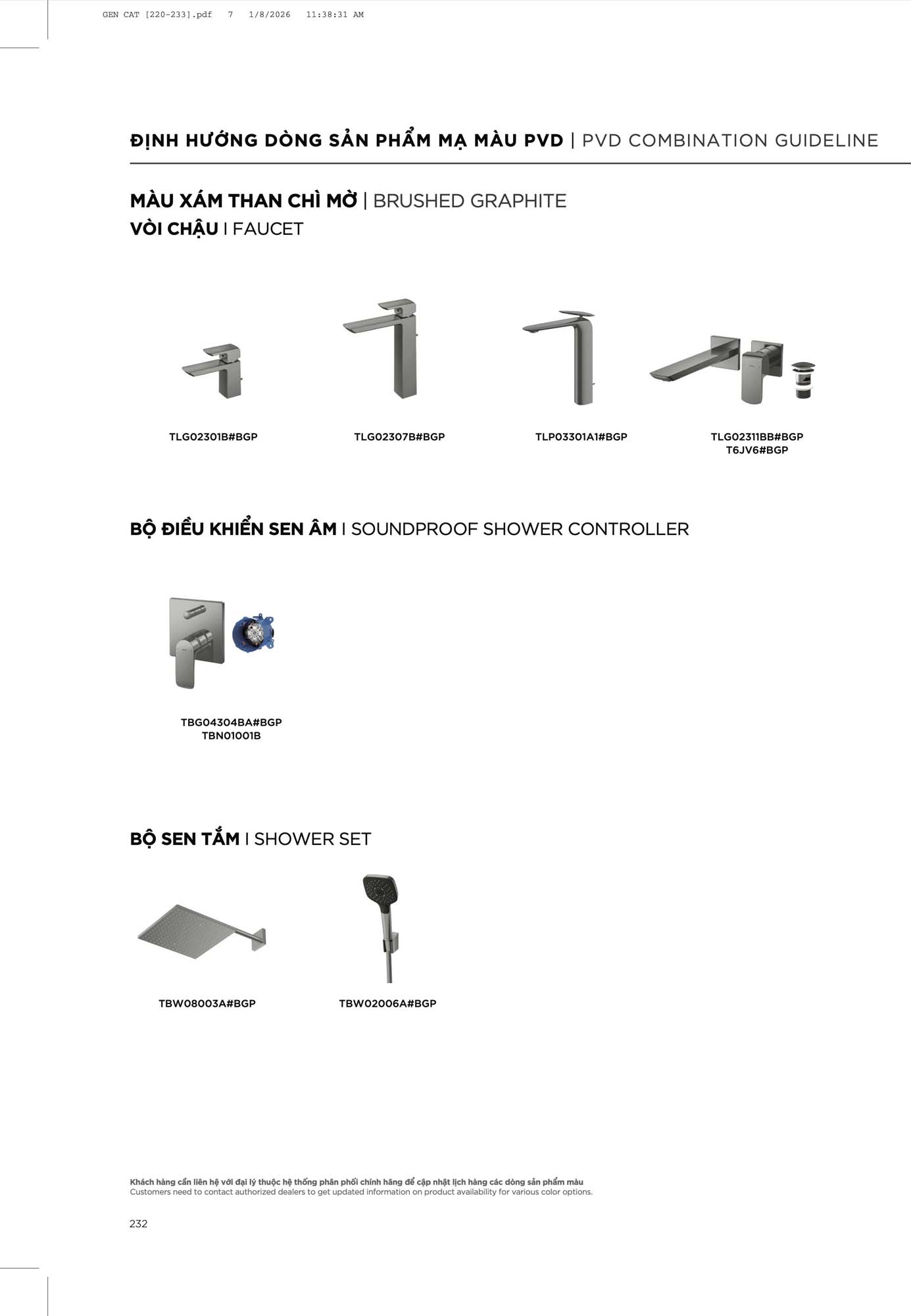 Catalogue Thiết bị vệ sinh TOTO mới nhất 2026 249 CATALOGUE DAY DU THIET BI VE SINH TOTO 2026 118 1
