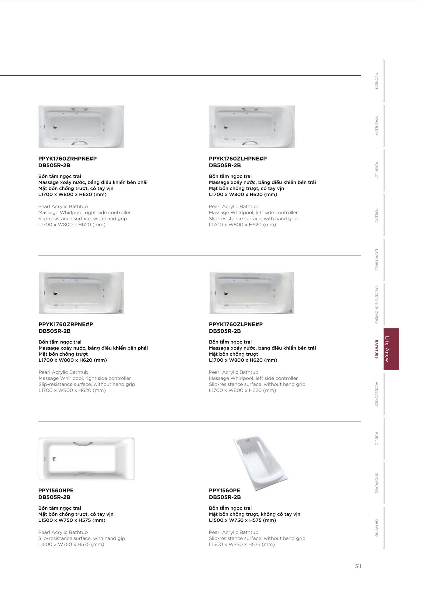 Catalogue Thiết bị vệ sinh TOTO mới nhất 2026 328 CATALOGUE DAY DU THIET BI VE SINH TOTO 2026 157 2