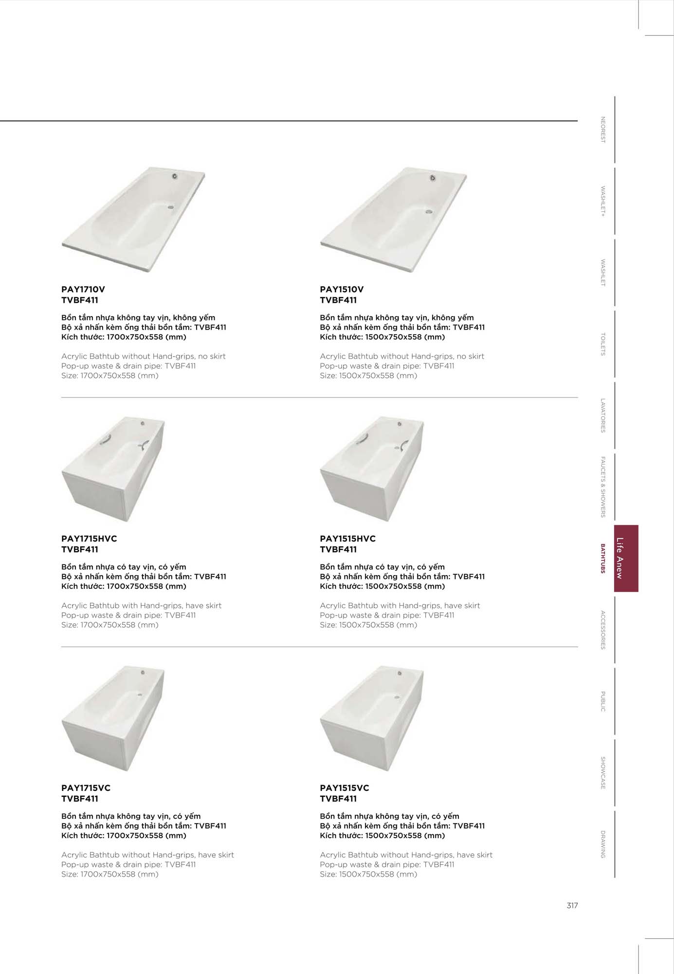 Catalogue Thiết bị vệ sinh TOTO mới nhất 2026 334 CATALOGUE DAY DU THIET BI VE SINH TOTO 2026 160 2