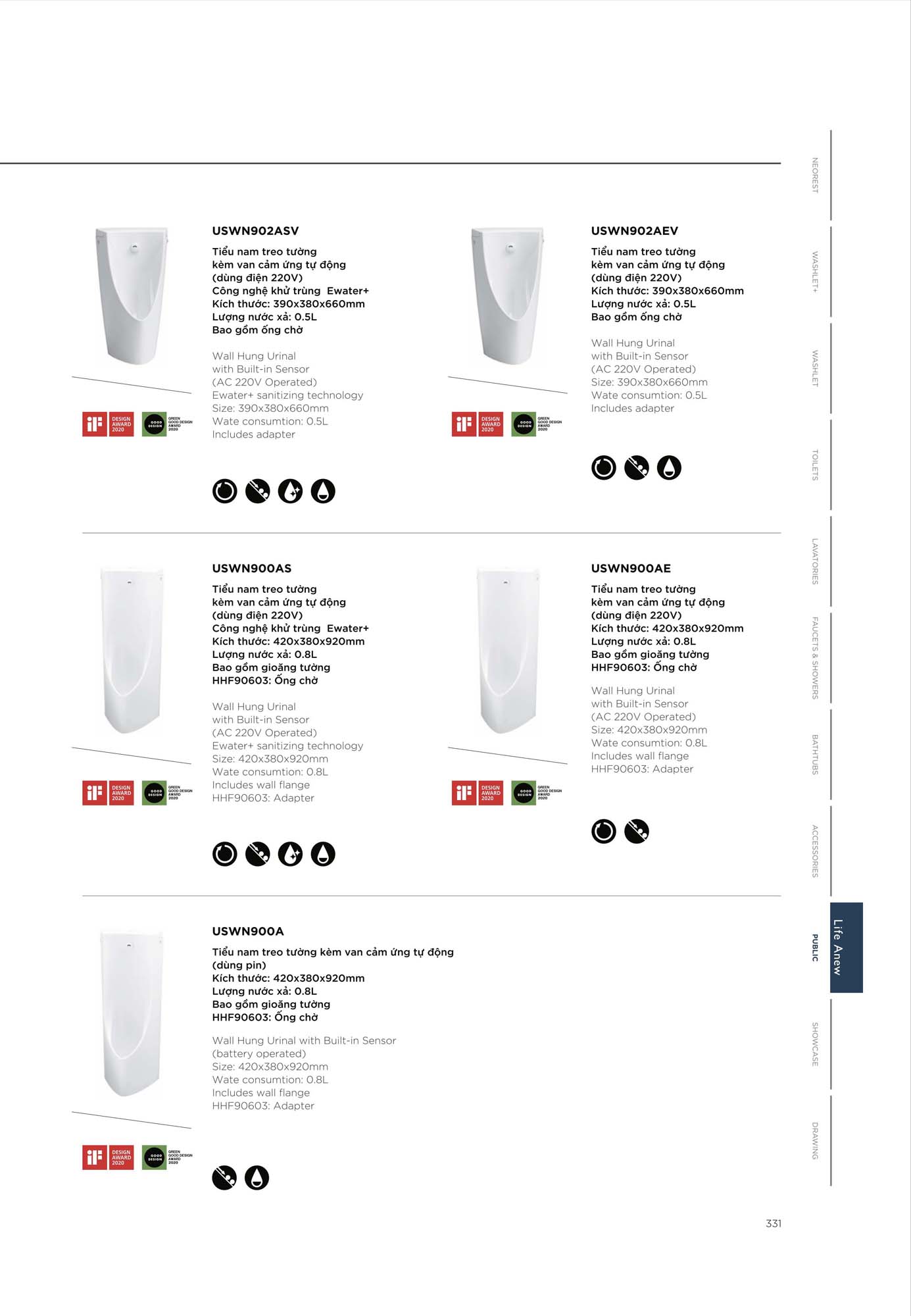 Catalogue Thiết bị vệ sinh TOTO mới nhất 2026 348 CATALOGUE DAY DU THIET BI VE SINH TOTO 2026 167 2