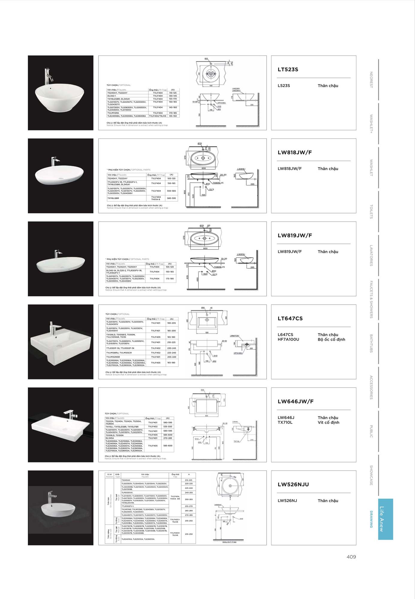 Catalogue Thiết bị vệ sinh TOTO mới nhất 2026 426 CATALOGUE DAY DU THIET BI VE SINH TOTO 2026 206 2