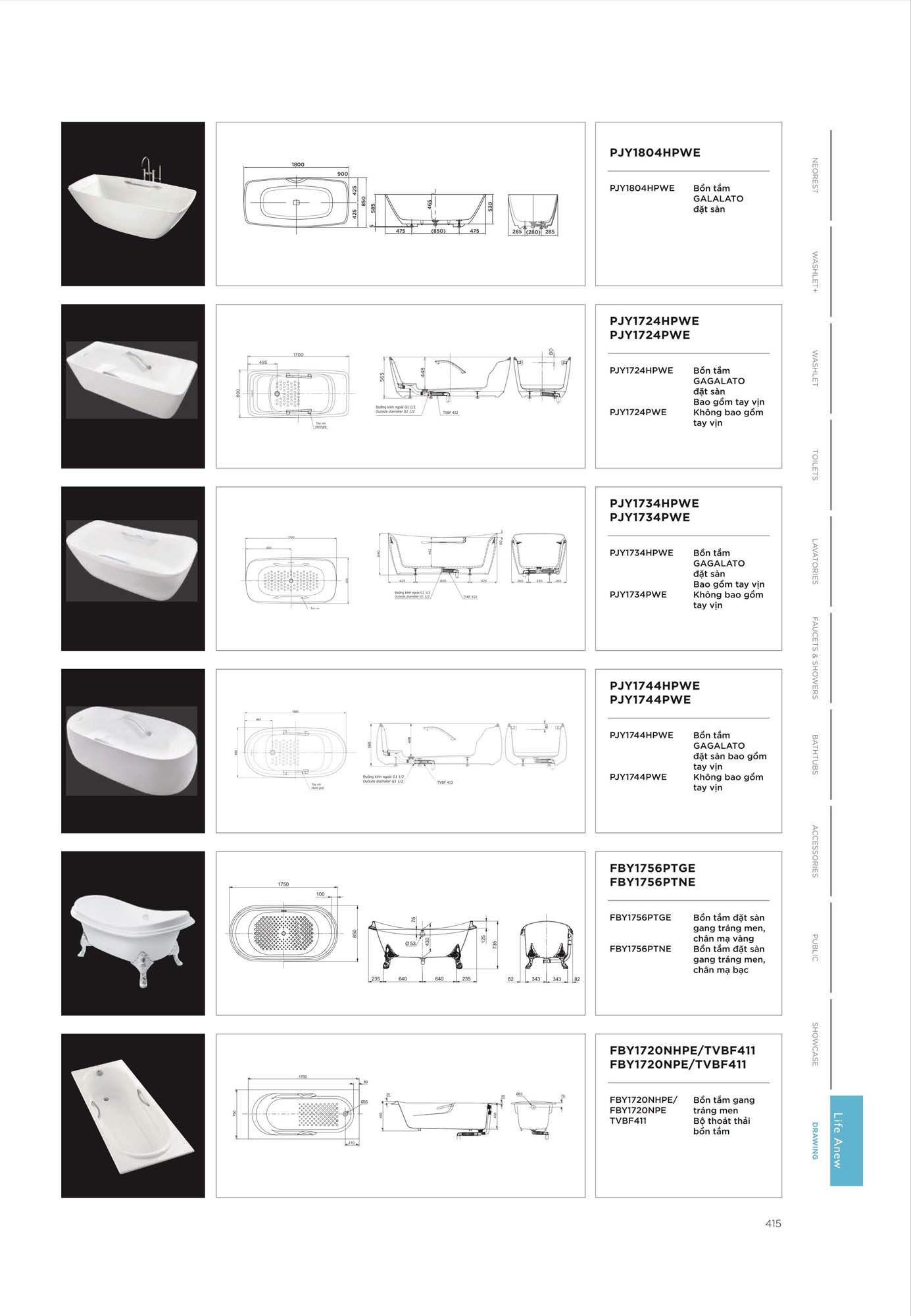 Catalogue Thiết bị vệ sinh TOTO mới nhất 2026 432 CATALOGUE DAY DU THIET BI VE SINH TOTO 2026 209 2