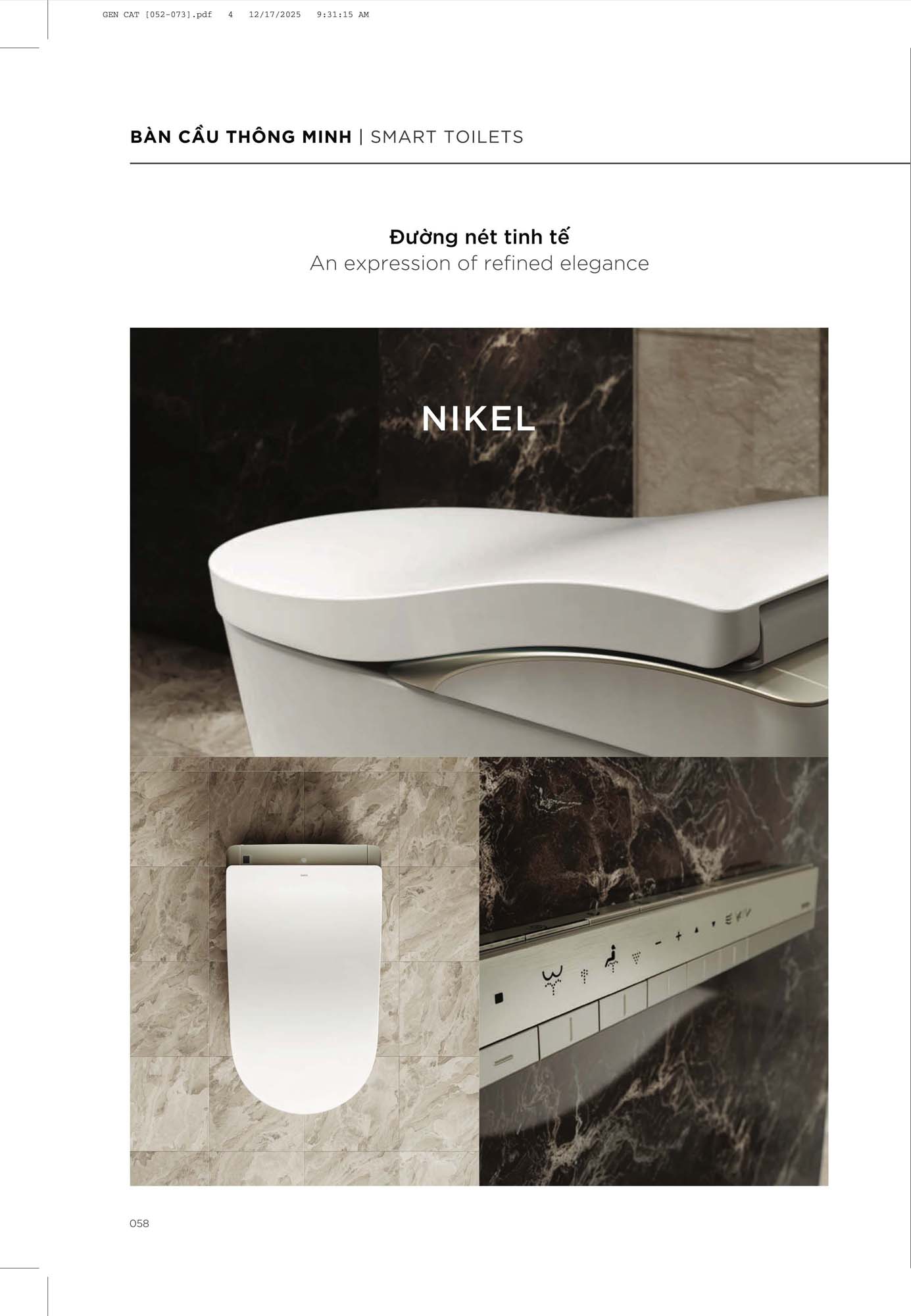 Catalogue Thiết bị vệ sinh TOTO mới nhất 2026 75 CATALOGUE DAY DU THIET BI VE SINH TOTO 2026 31 1