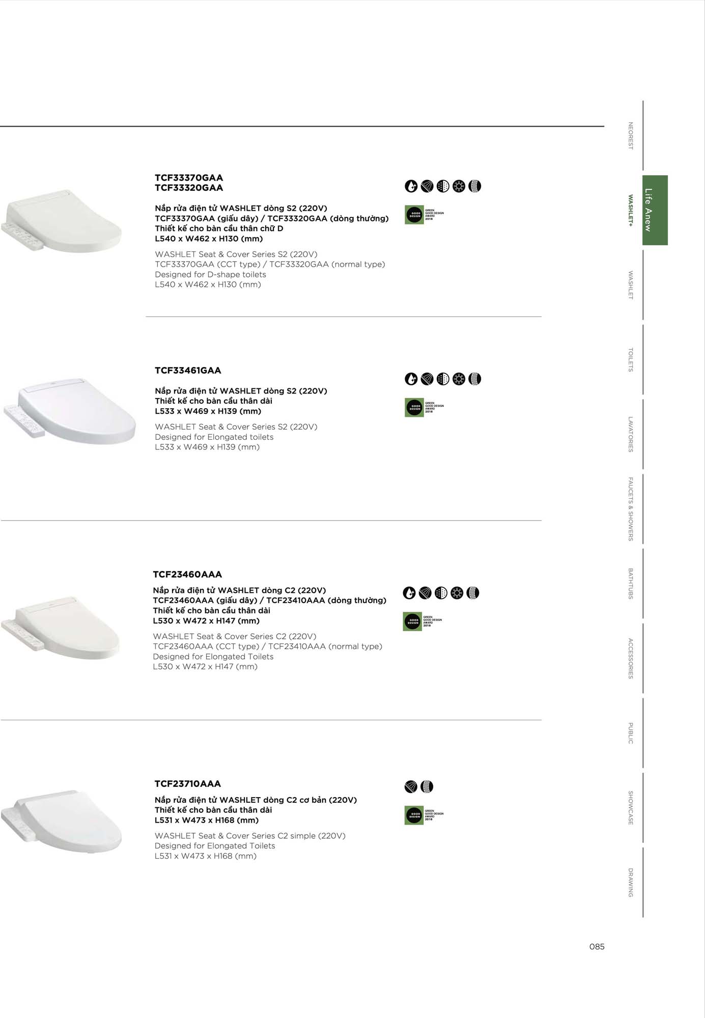 Catalogue Thiết bị vệ sinh TOTO mới nhất 2026 102 CATALOGUE DAY DU THIET BI VE SINH TOTO 2026 44 2