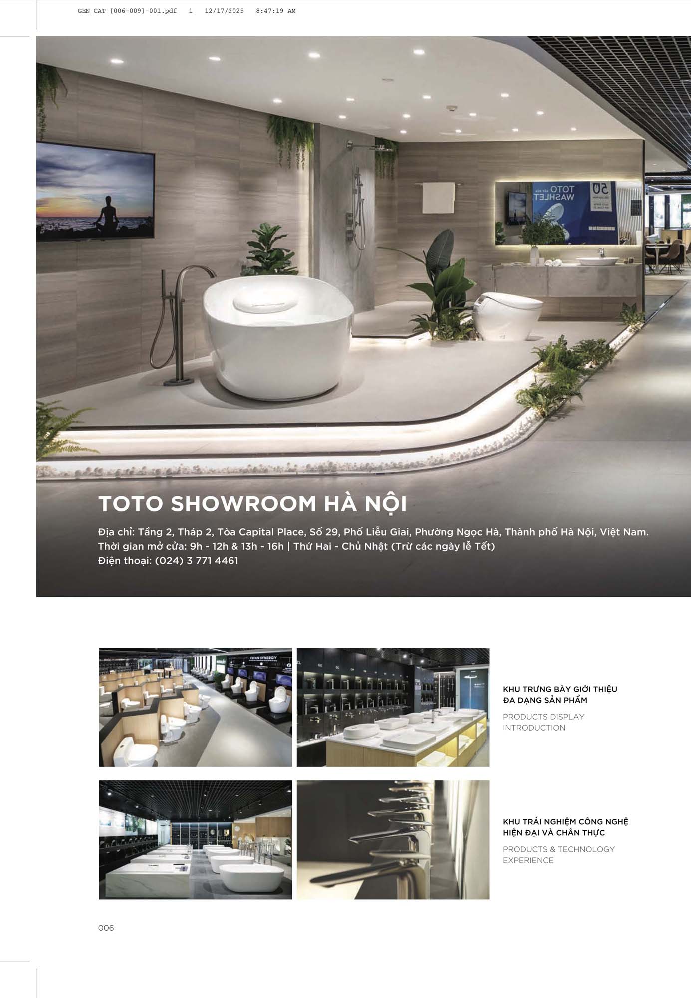 Catalogue Thiết bị vệ sinh TOTO mới nhất 2026 23 CATALOGUE DAY DU THIET BI VE SINH TOTO 2026 5 1