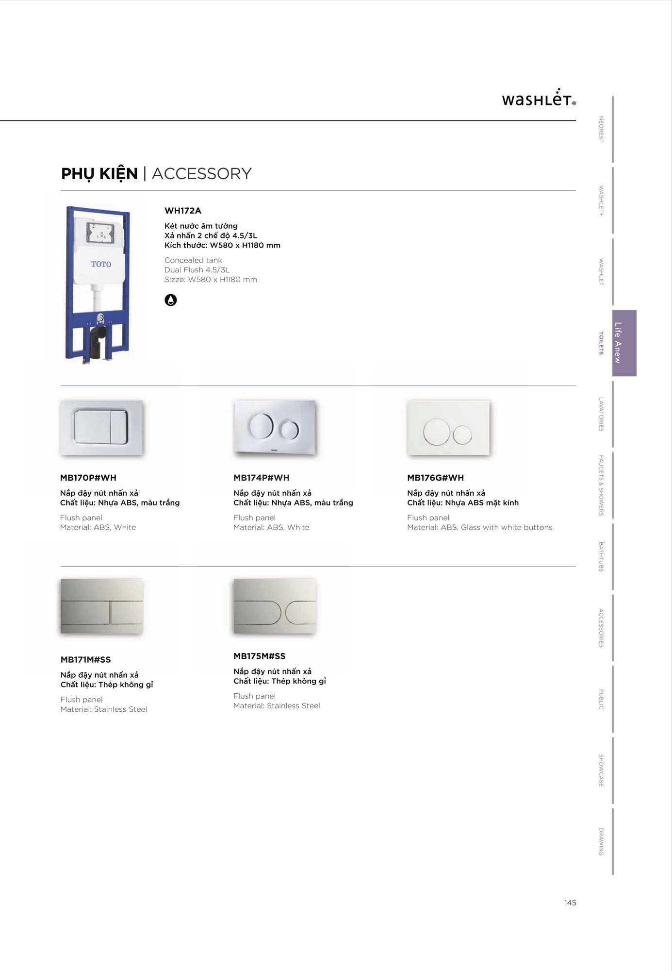 Catalogue Thiết bị vệ sinh TOTO mới nhất 2026 162 CATALOGUE DAY DU THIET BI VE SINH TOTO 2026 74 2