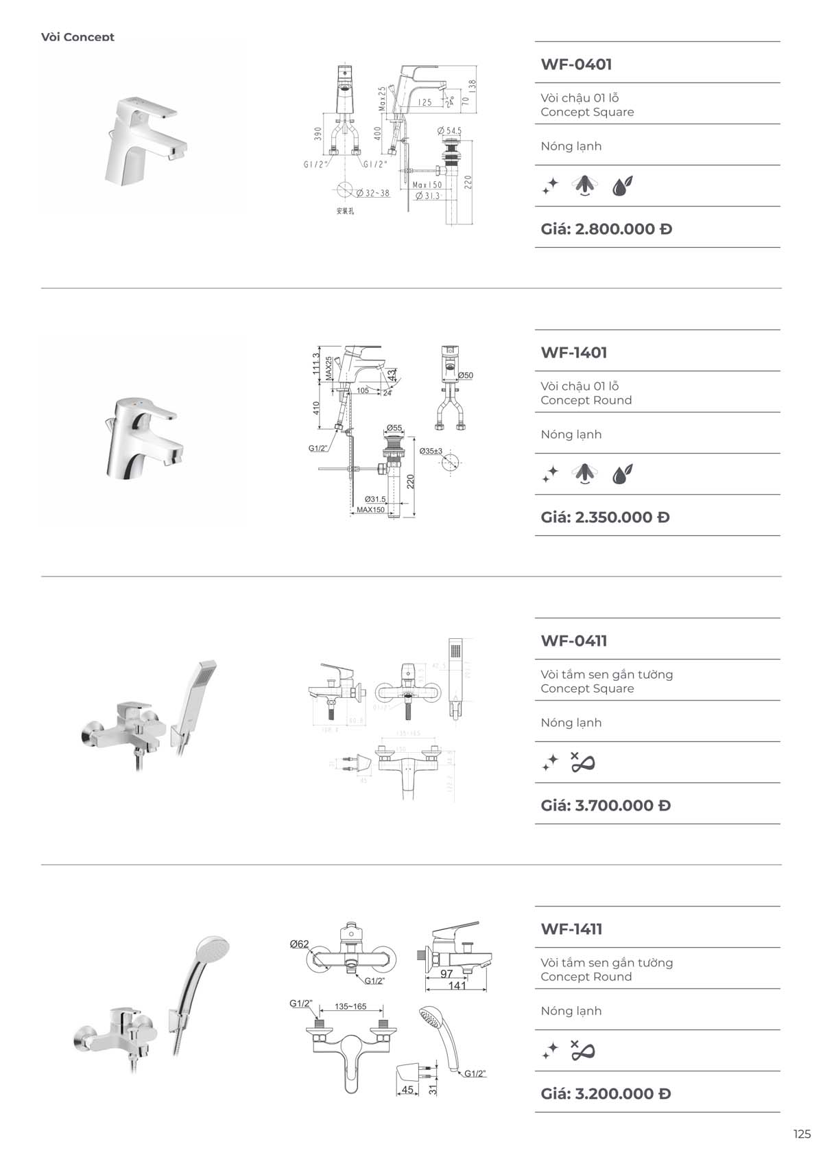 Catalogue Thiet bi ve sinh American Standard moi nhat 09 2024 124