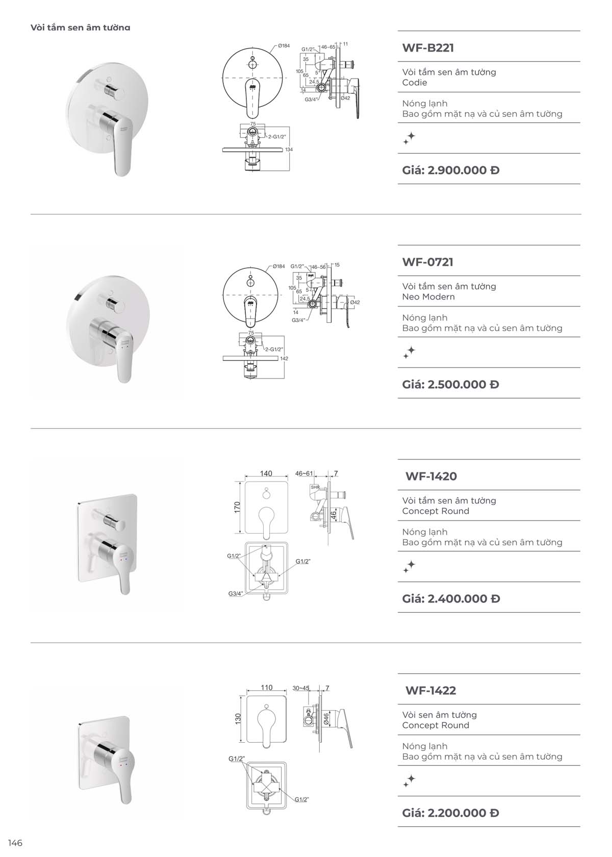 Catalogue Thiet bi ve sinh American Standard moi nhat 09 2024 145