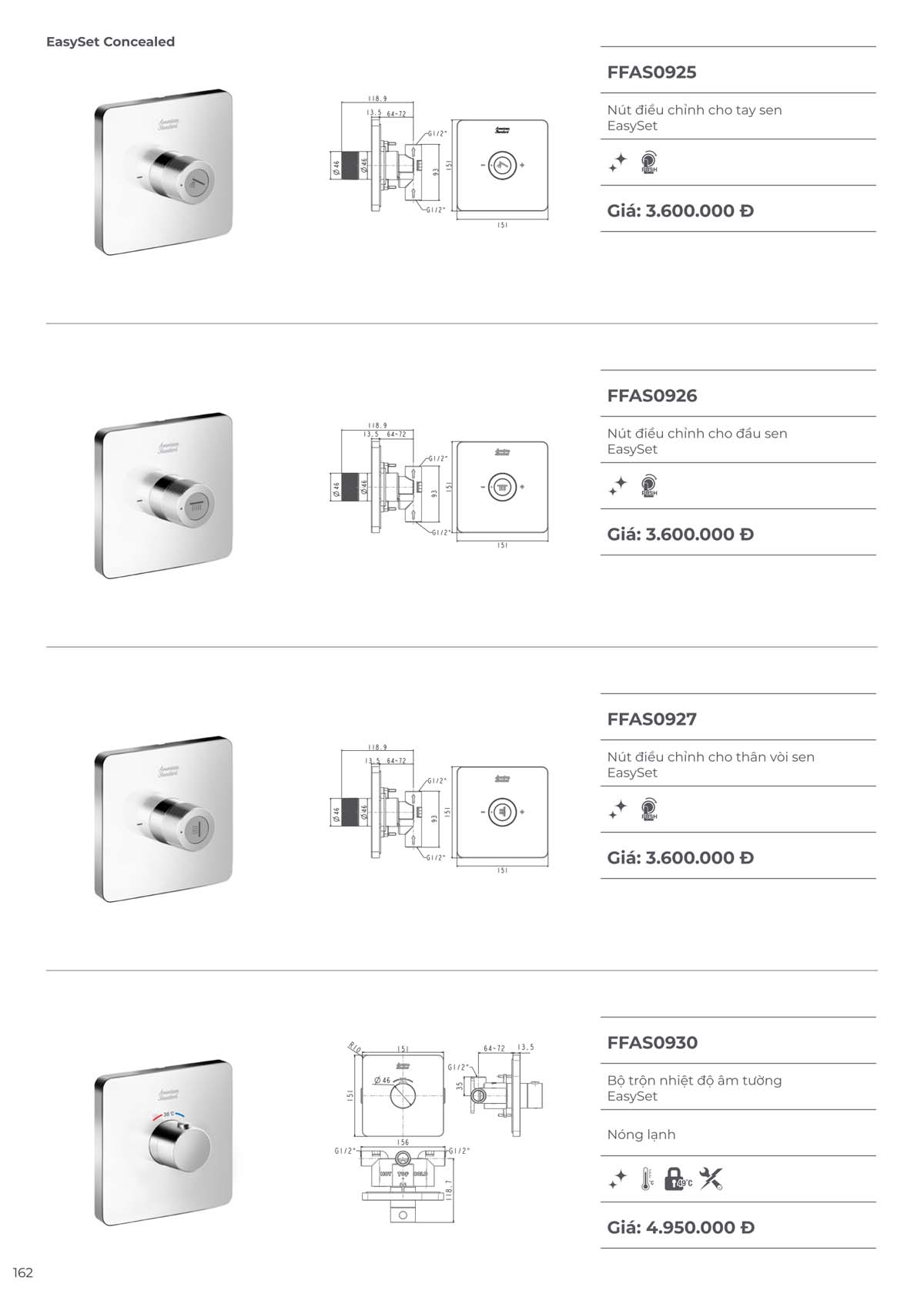 Catalogue Thiet bi ve sinh American Standard moi nhat 09 2024 161