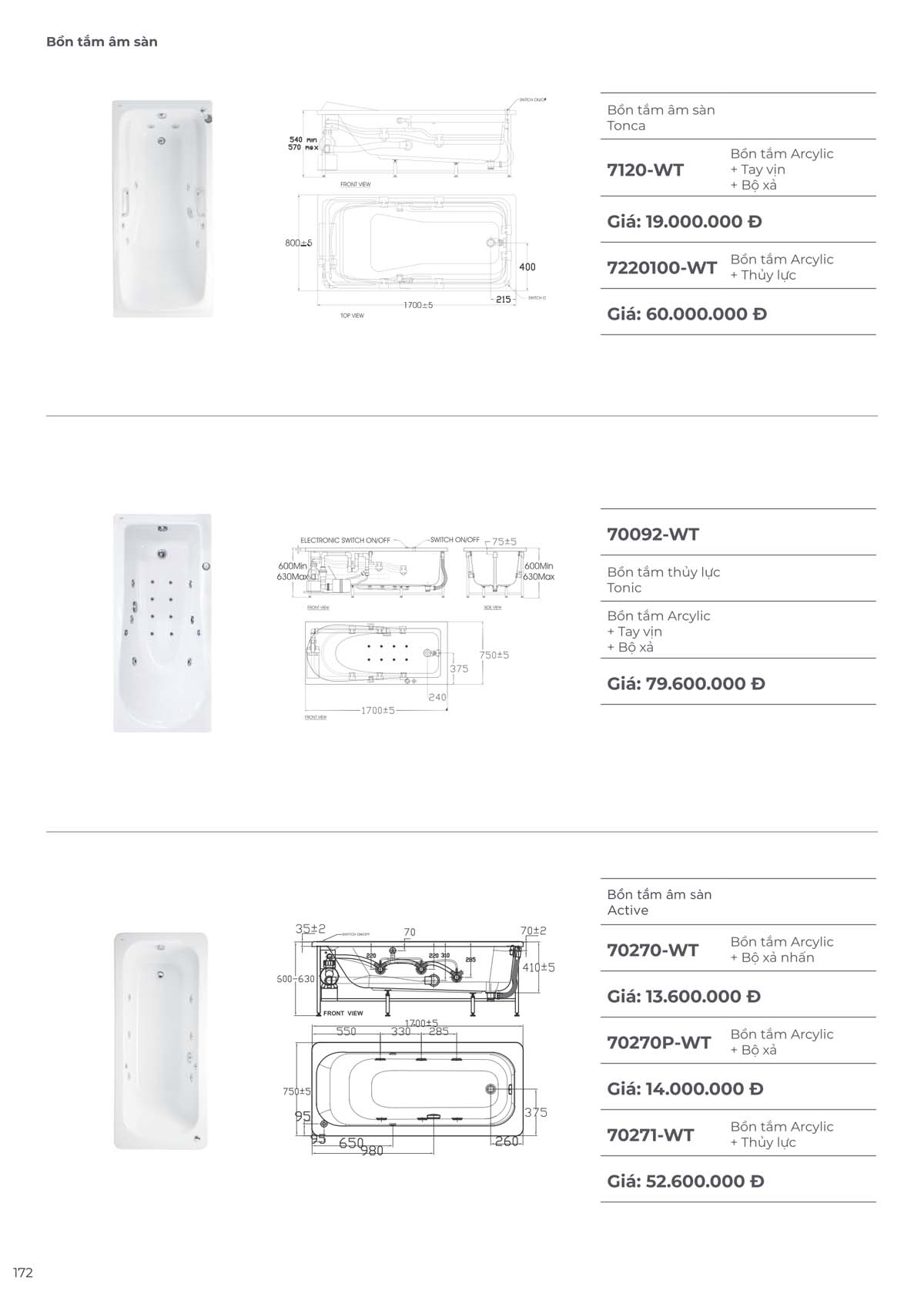 Catalogue Thiet bi ve sinh American Standard moi nhat 09 2024 171