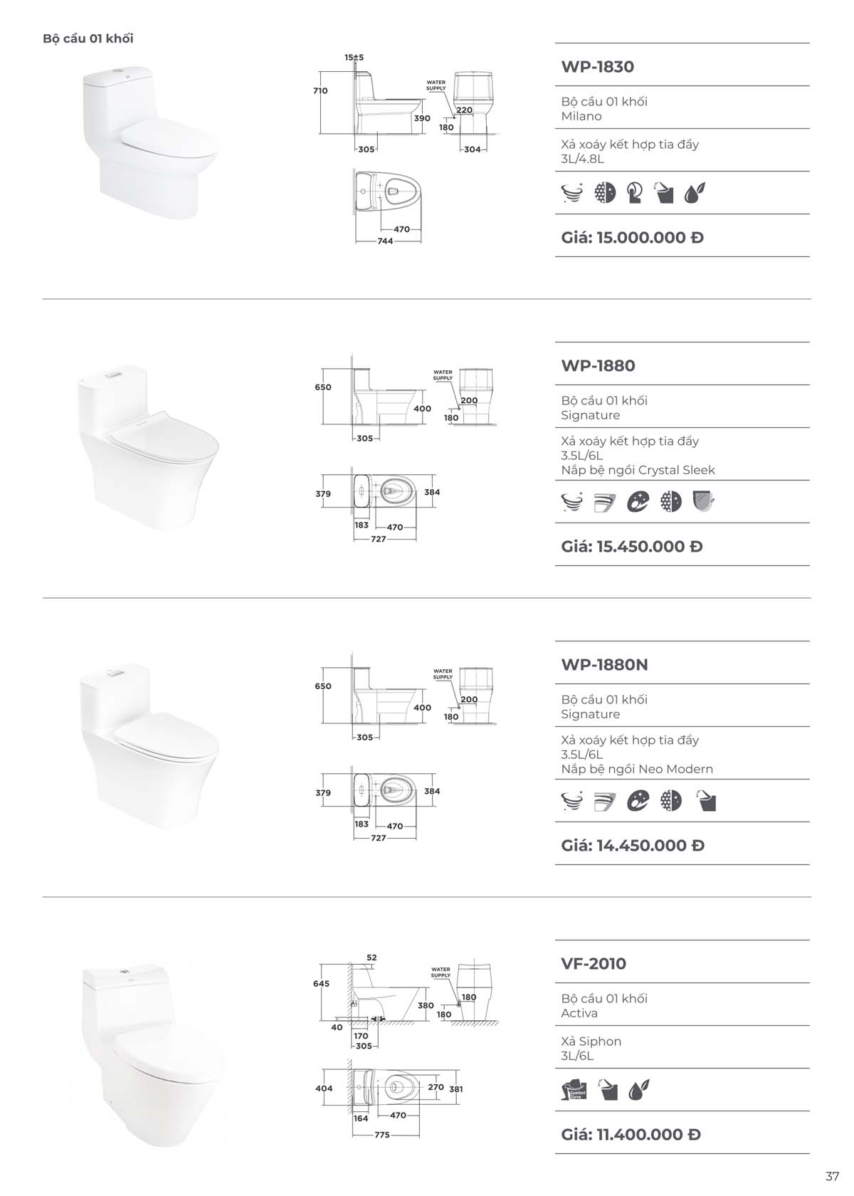 Catalogue Thiet bi ve sinh American Standard moi nhat 09 2024 36