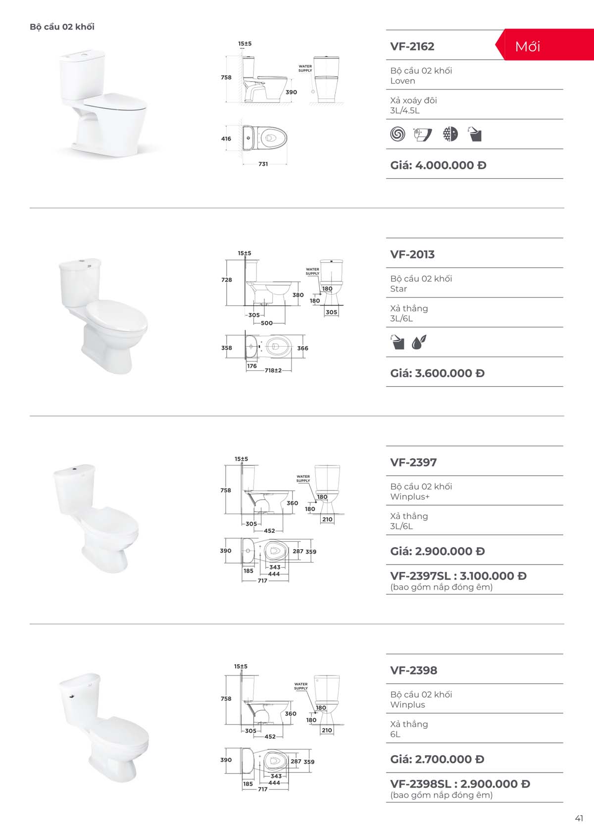 Catalogue Thiet bi ve sinh American Standard moi nhat 09 2024 40