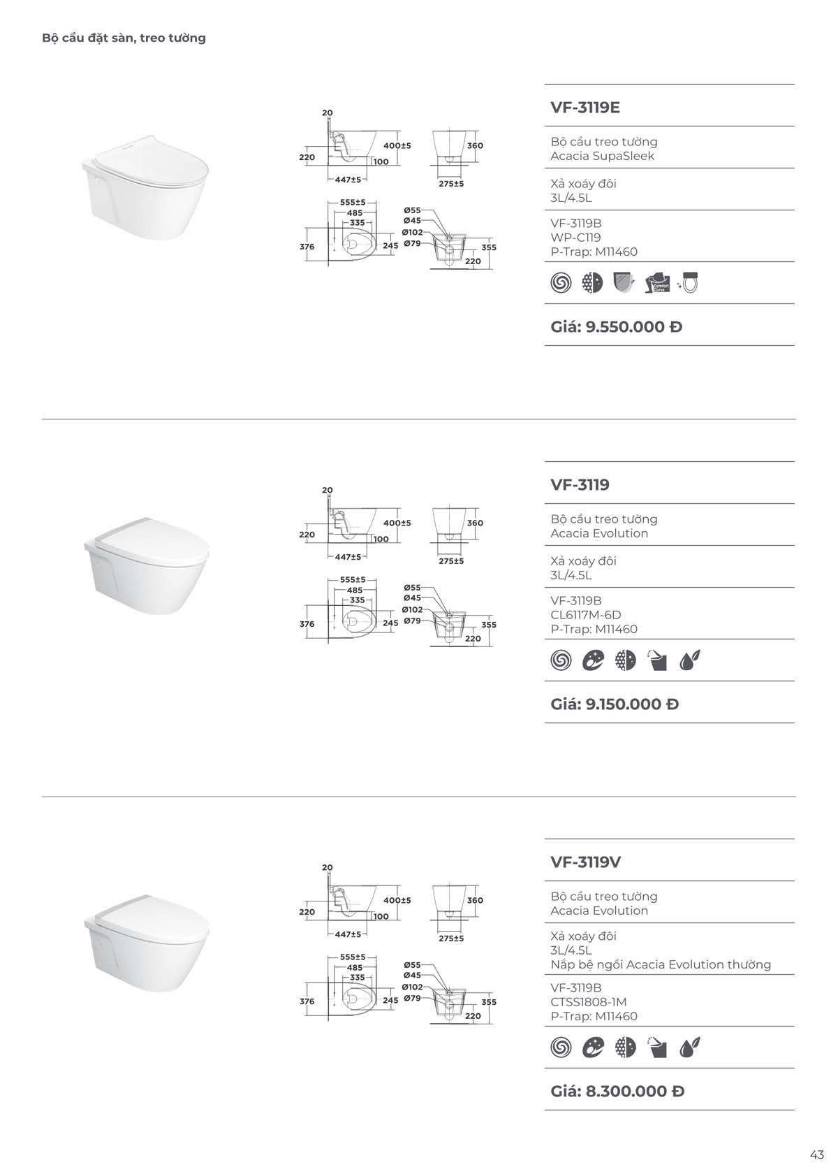 Catalogue Thiet bi ve sinh American Standard moi nhat 09 2024 42