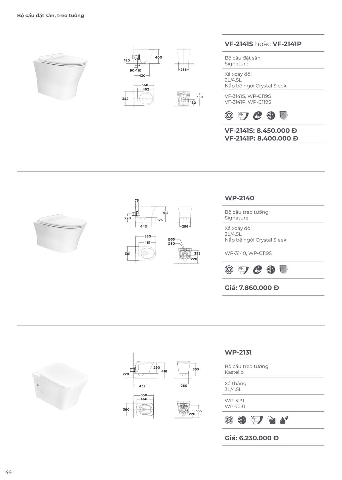 Catalogue Thiet bi ve sinh American Standard moi nhat 09 2024 43