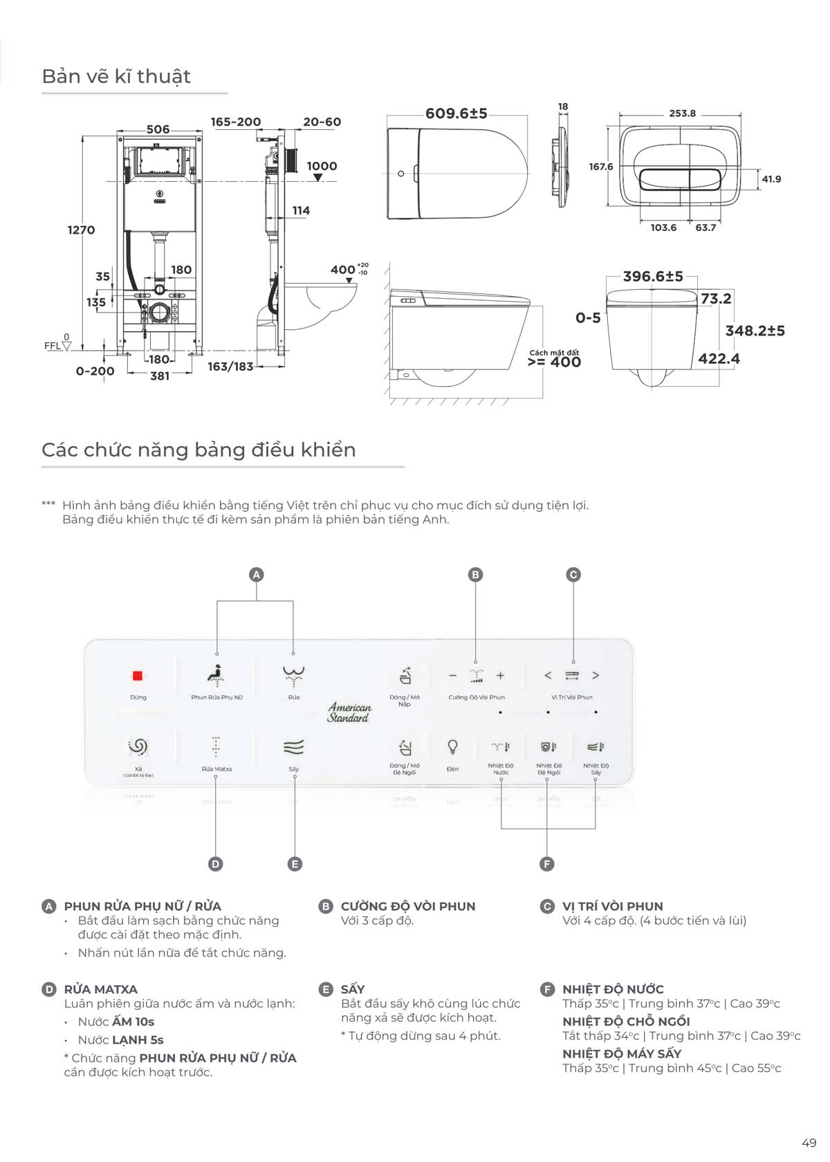 Catalogue Thiet bi ve sinh American Standard moi nhat 09 2024 48