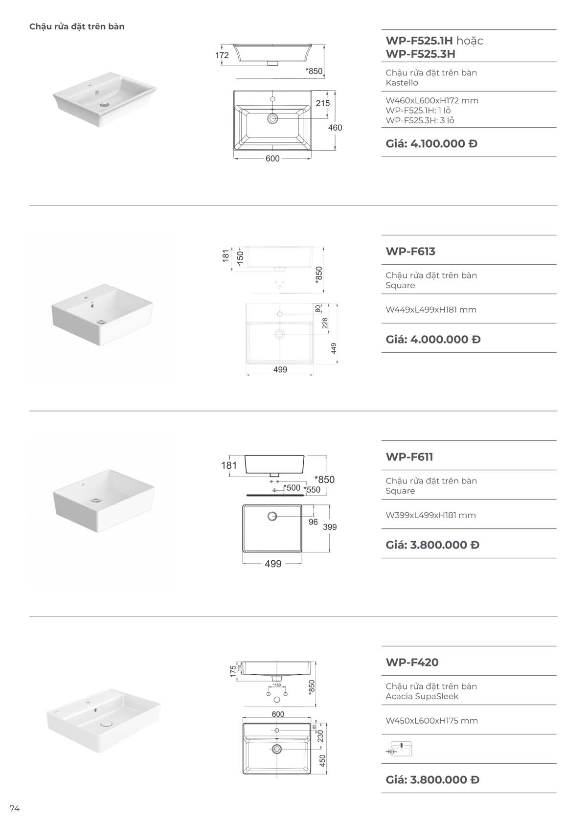 Catalogue Thiet bi ve sinh American Standard moi nhat 09 2024 73