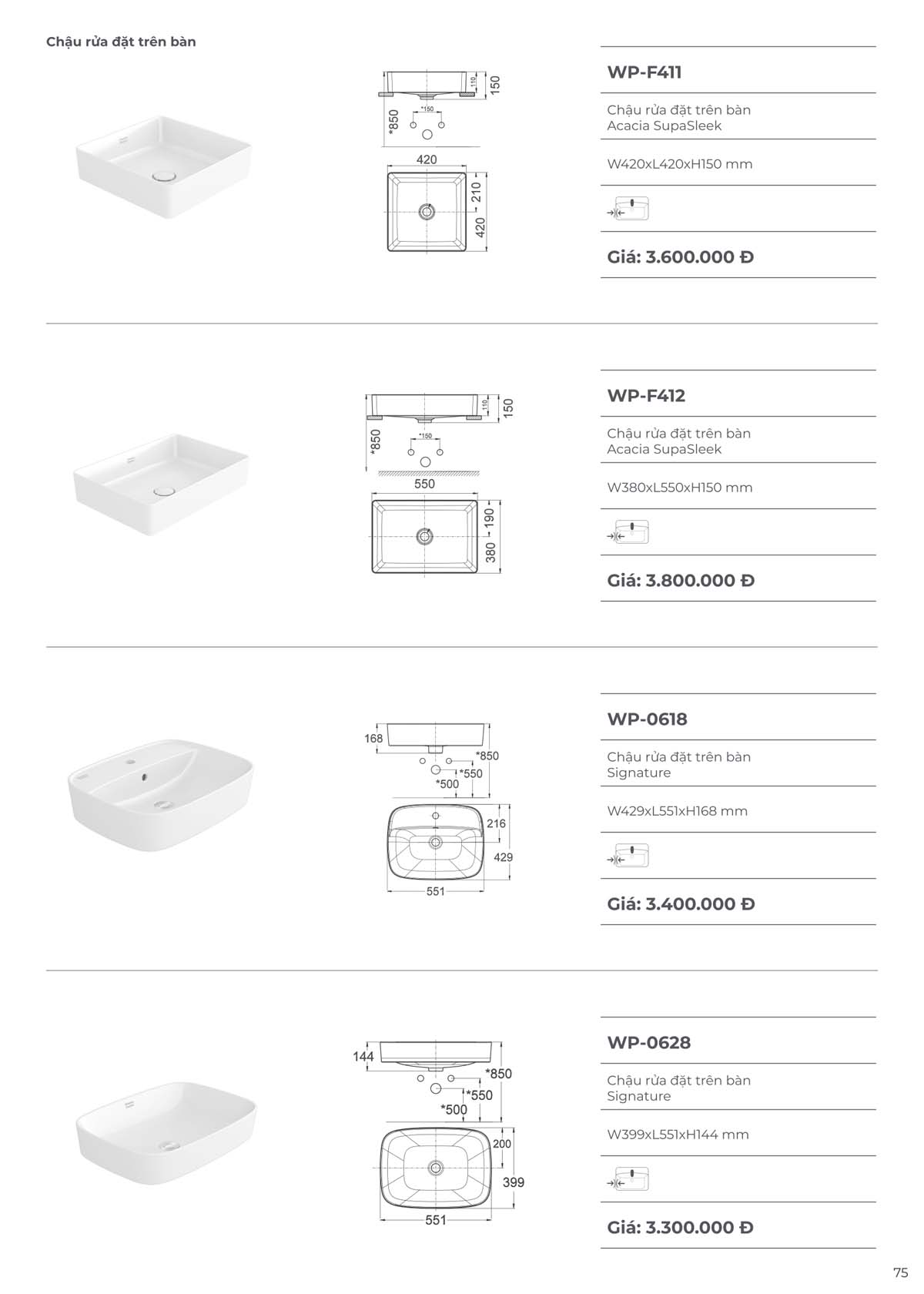 Catalogue Thiet bi ve sinh American Standard moi nhat 09 2024 74