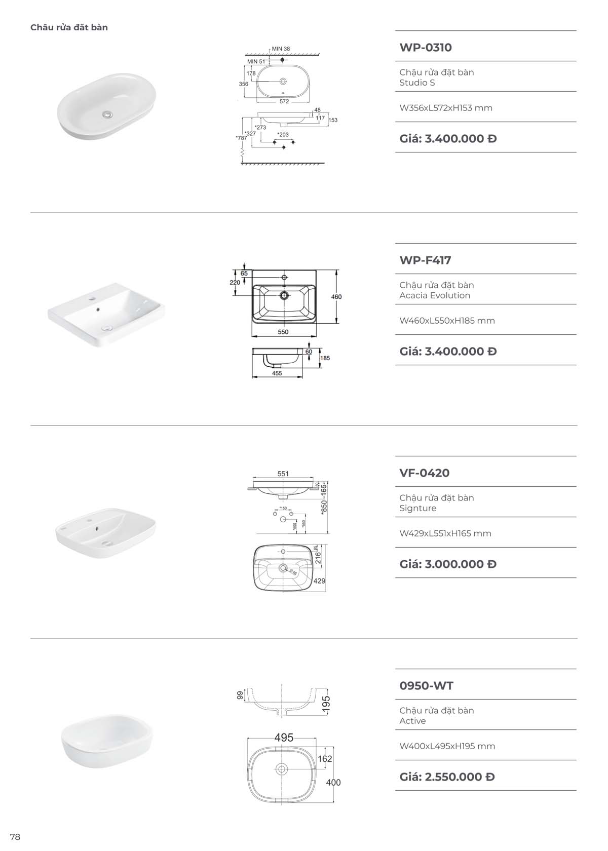 Catalogue Thiet bi ve sinh American Standard moi nhat 09 2024 77