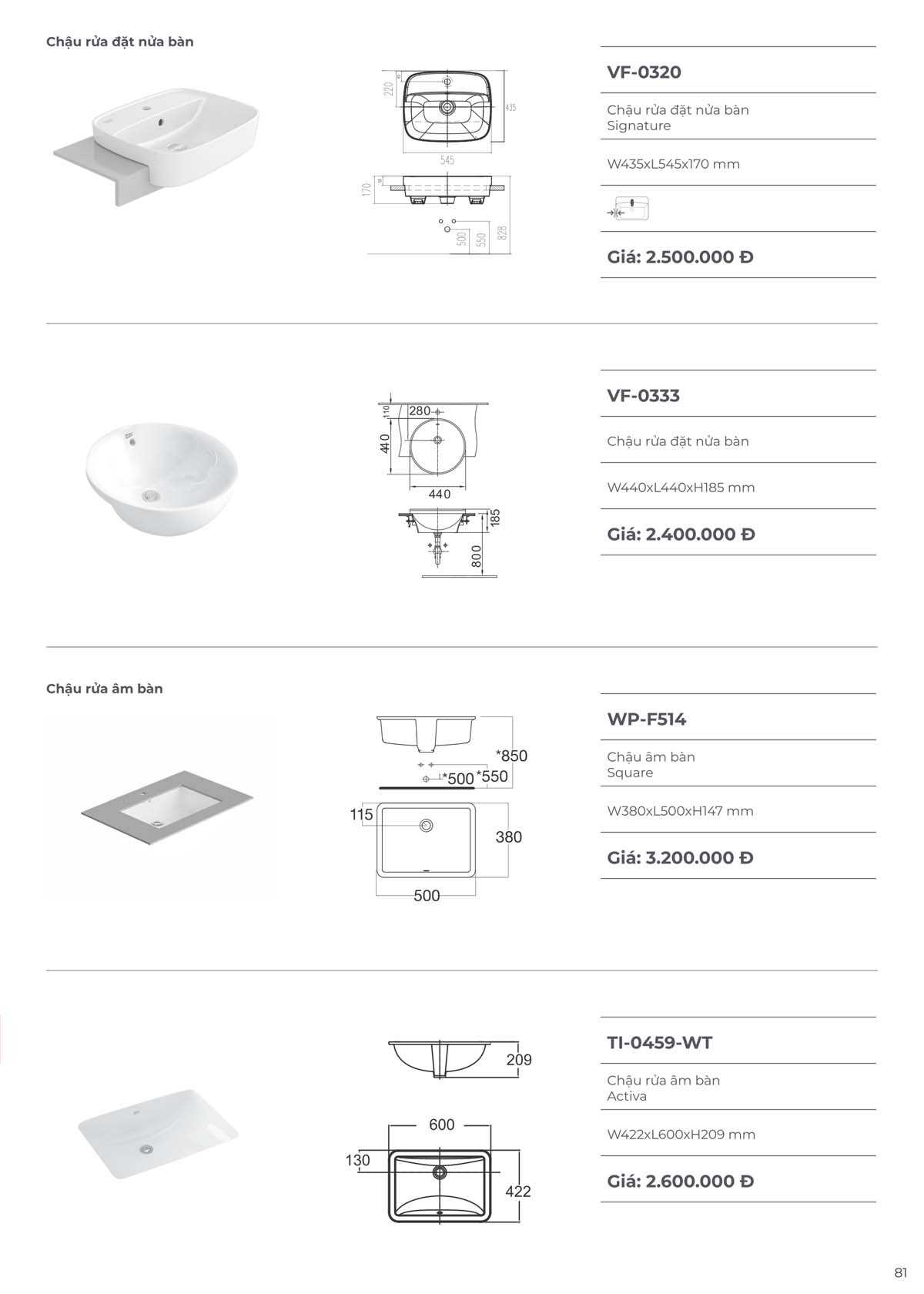 Catalogue Thiet bi ve sinh American Standard moi nhat 09 2024 80