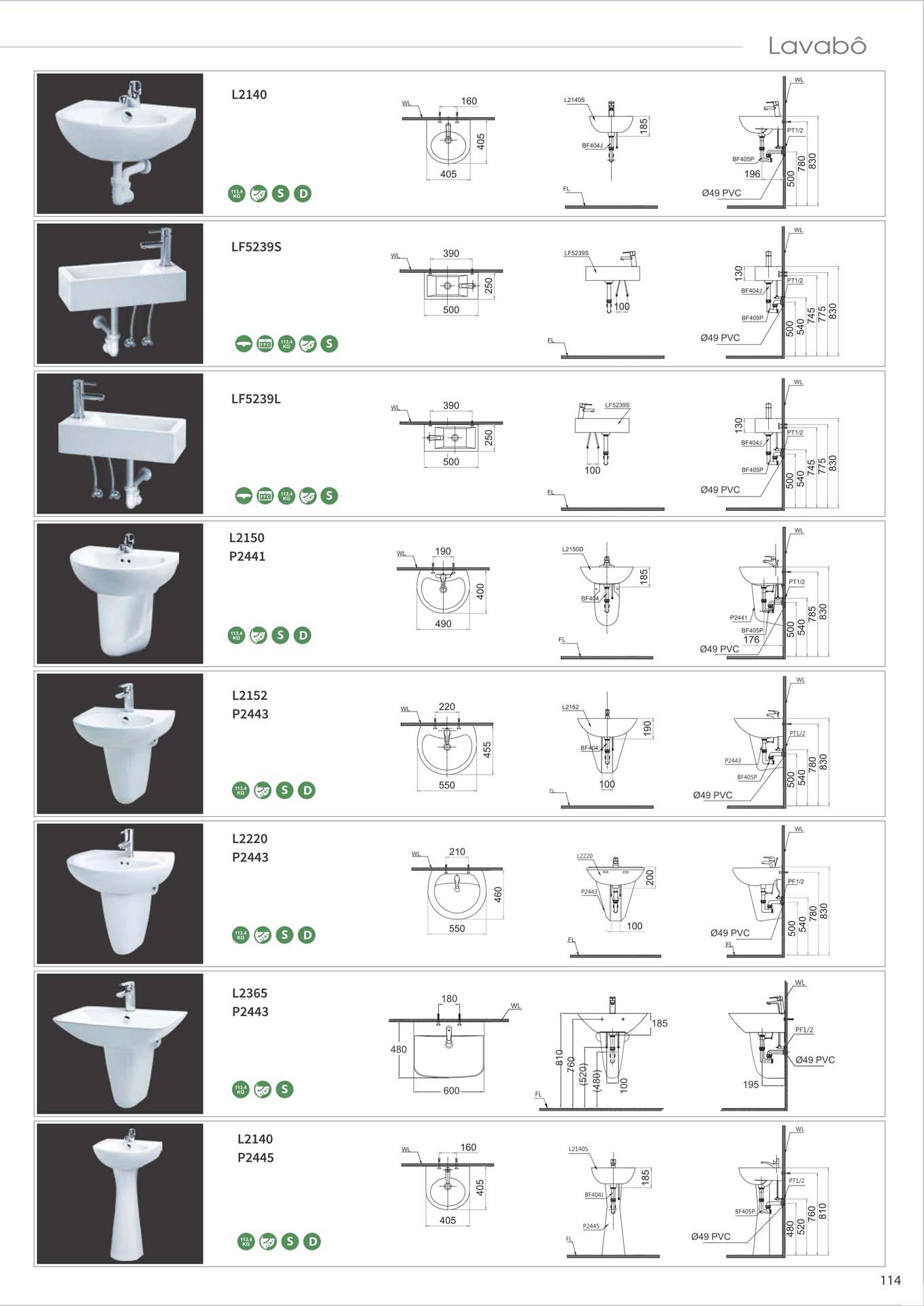 Catalogue Thiet bi ve sinh Caesar moi nhat 2025 115
