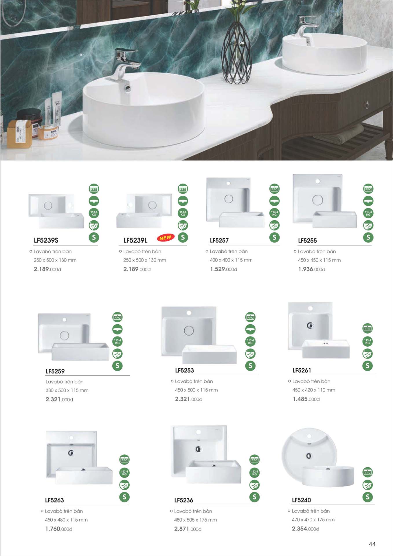 Catalogue Thiet bi ve sinh Caesar moi nhat 2025 45