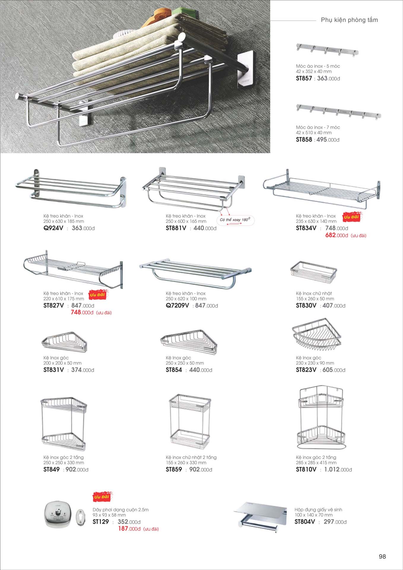 Catalogue Thiet bi ve sinh Caesar moi nhat 2025 99