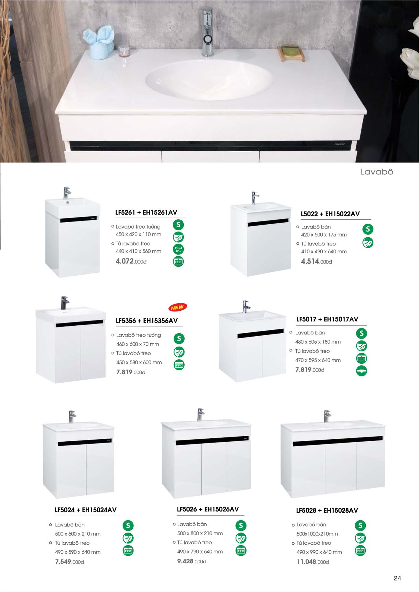 Catalogue Thiết bị vệ sinh Caesar mới nhất 2026 26 Catalogue Thiet bi ve sinh Caesar moi nhat 2026 13 2