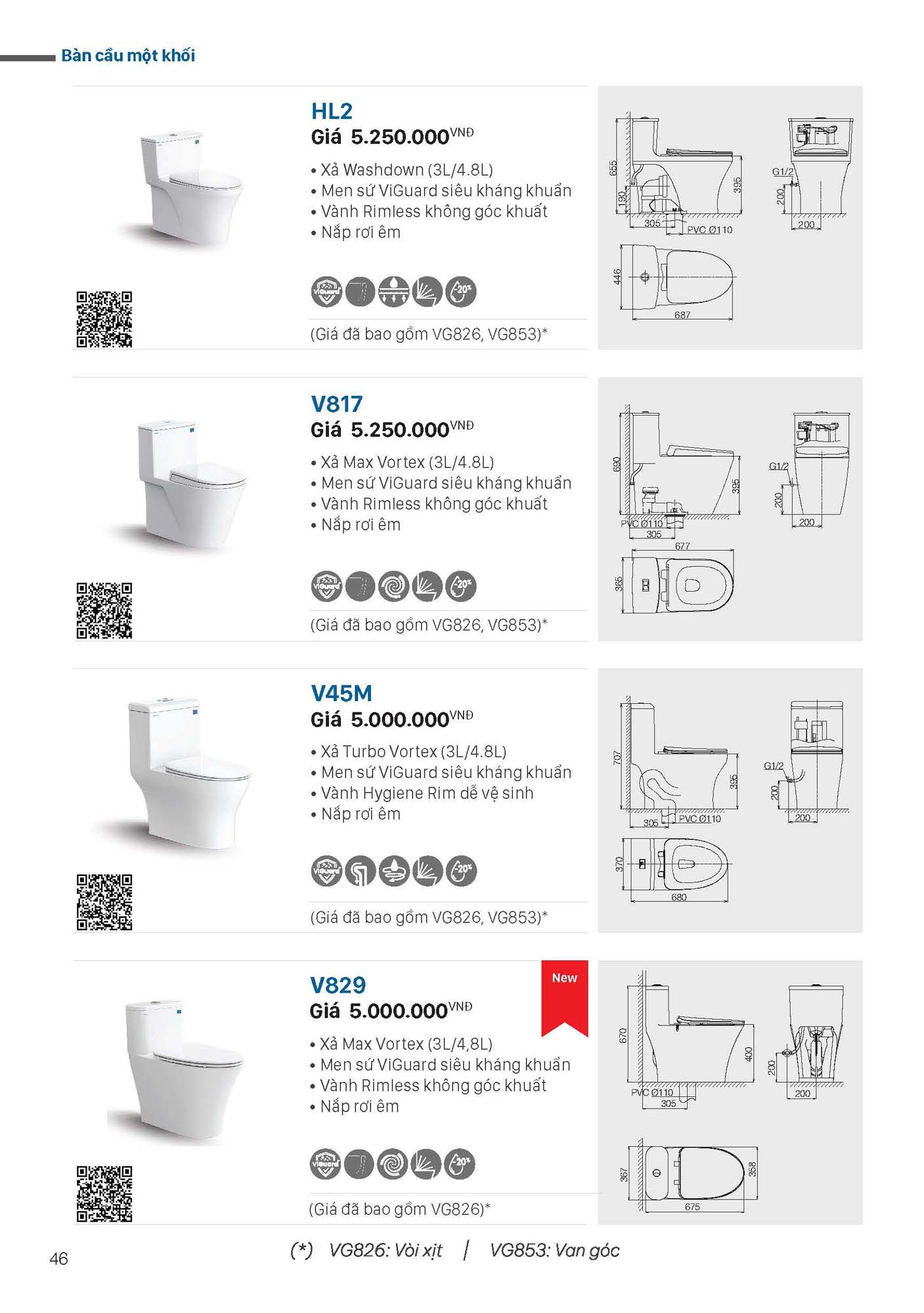 Catalogue Thiết bị vệ sinh VIGLACERA mới nhất 2026 48 Catalogue Thiet bi ve sinh VIGLACERA moi nhat 2026 46