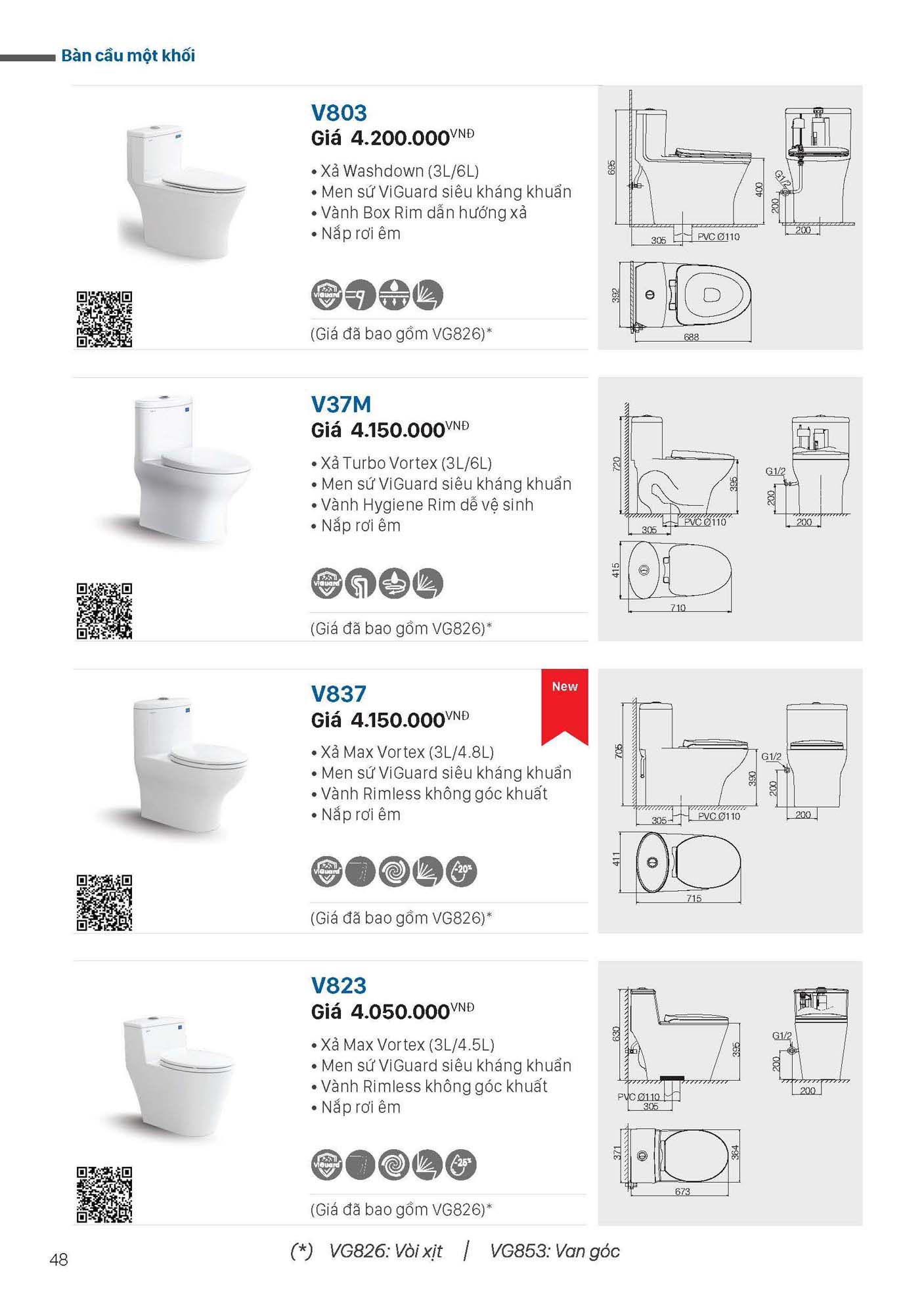 Catalogue Thiết bị vệ sinh VIGLACERA mới nhất 2026 50 Catalogue Thiet bi ve sinh VIGLACERA moi nhat 2026 48