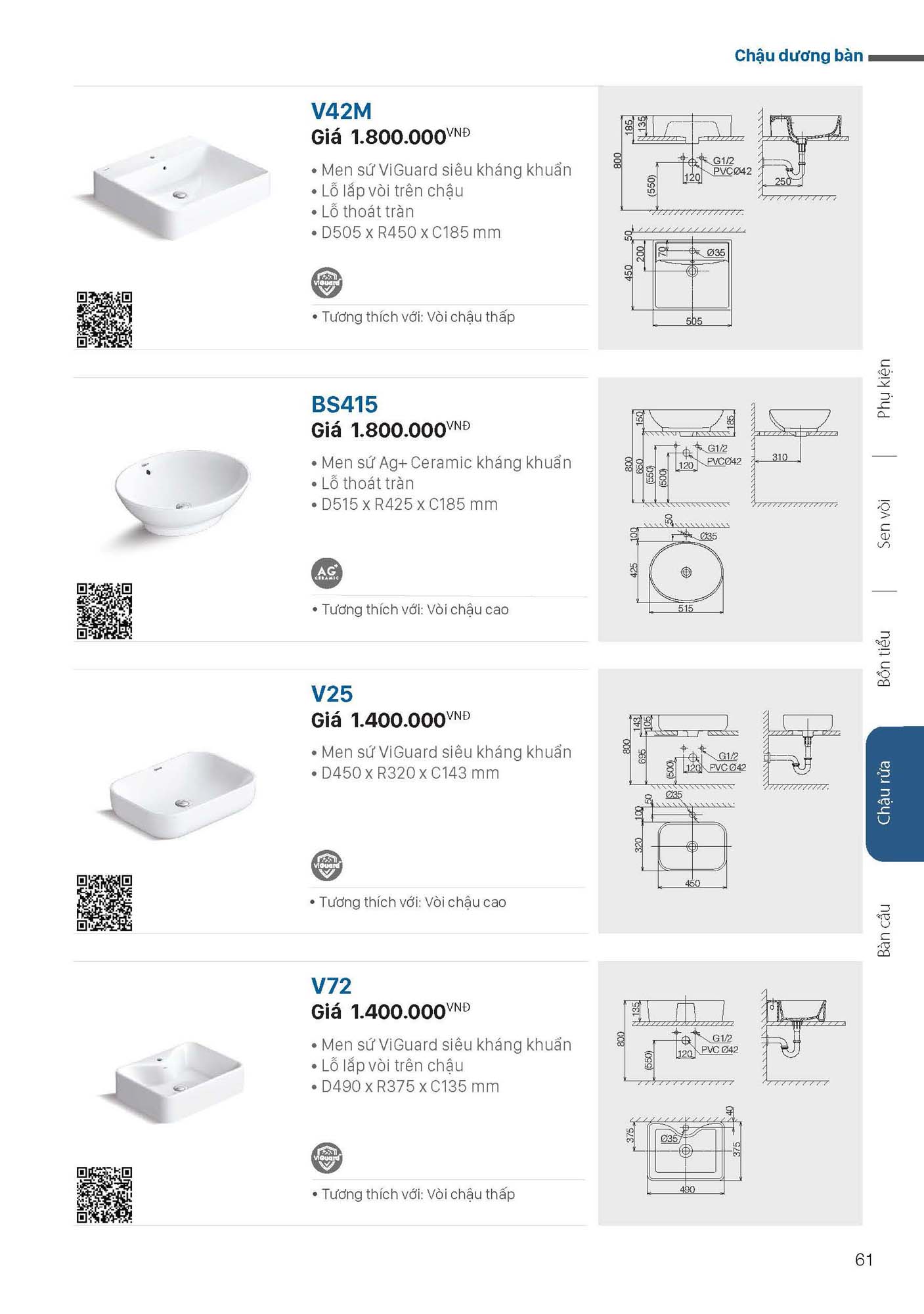 Catalogue Thiết bị vệ sinh VIGLACERA mới nhất 2026 63 Catalogue Thiet bi ve sinh VIGLACERA moi nhat 2026 61