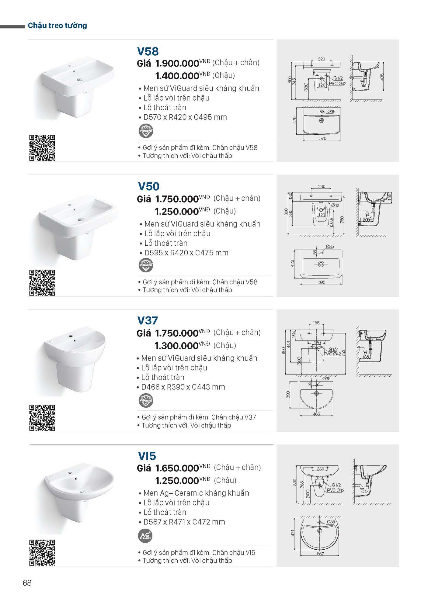 Catalogue Thiết bị vệ sinh VIGLACERA mới nhất 2026 70 Catalogue Thiet bi ve sinh VIGLACERA moi nhat 2026 68