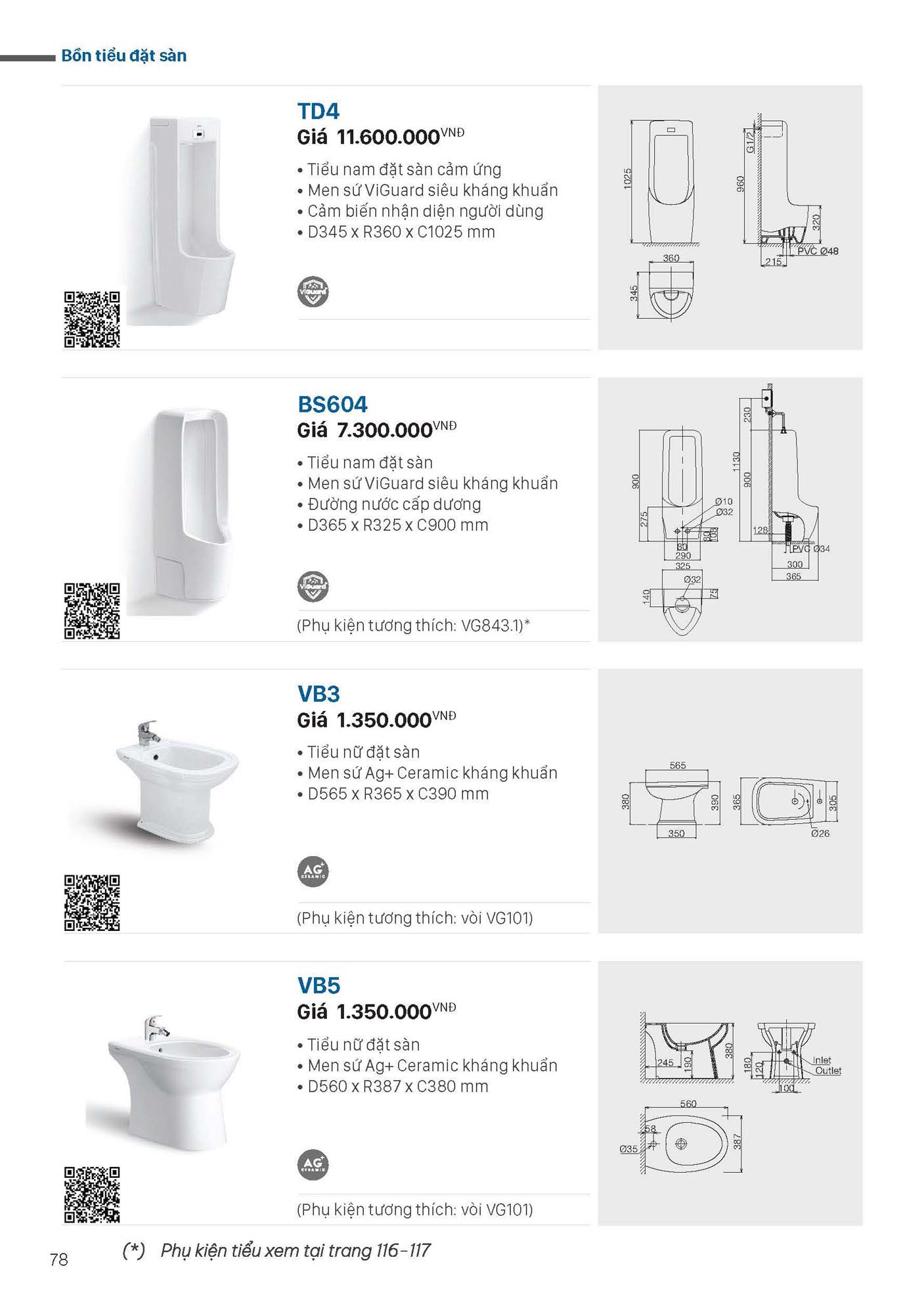 Catalogue Thiết bị vệ sinh VIGLACERA mới nhất 2026 80 Catalogue Thiet bi ve sinh VIGLACERA moi nhat 2026 78