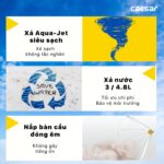Bồn cầu thông minh CAESAR C1395F TAF400H (CD1395) nắp rửa điện tử - Ảnh 7