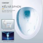 Bồn cầu 1 khối CAESAR C1353 nắp êm MU234 - Ảnh 13