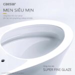 Bồn cầu 1 khối CAESAR C1353 nắp êm MU234 - Ảnh 11