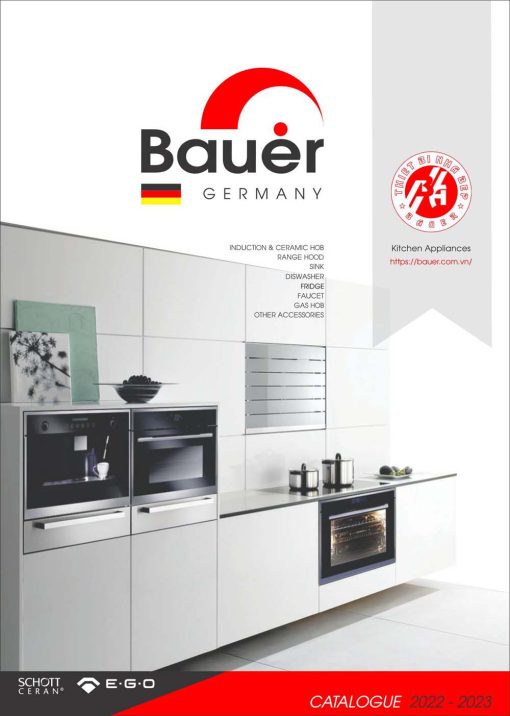 Catalogue BAUER 2025 Bảng giá thiết bị nhà bếp VUA THIẾT BỊ