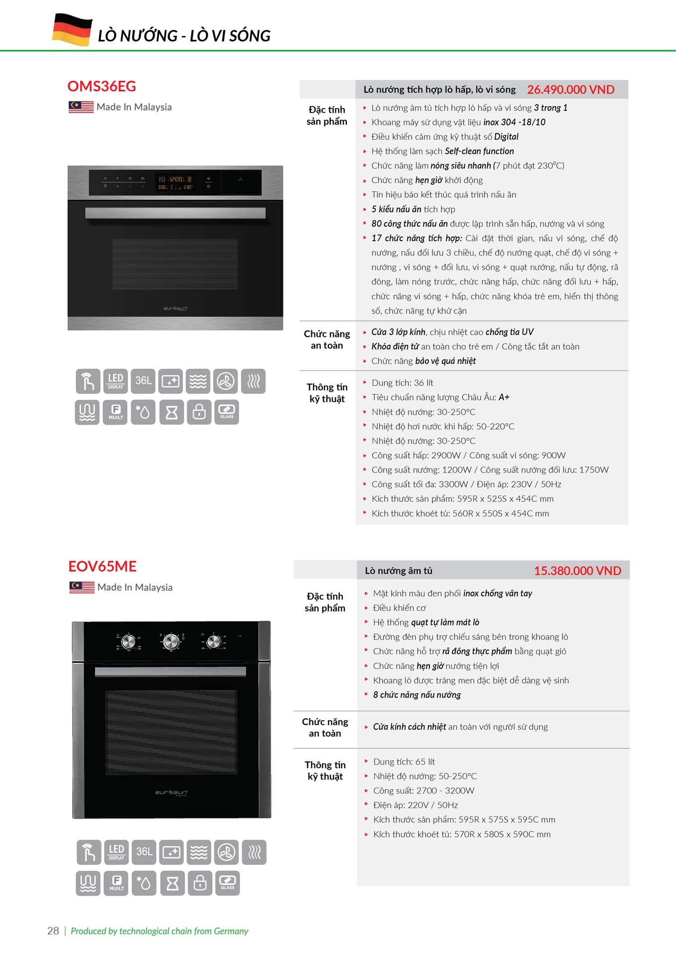 Catalogue EUROSUN 2024 – Bang gia thiet bi nha bep 27