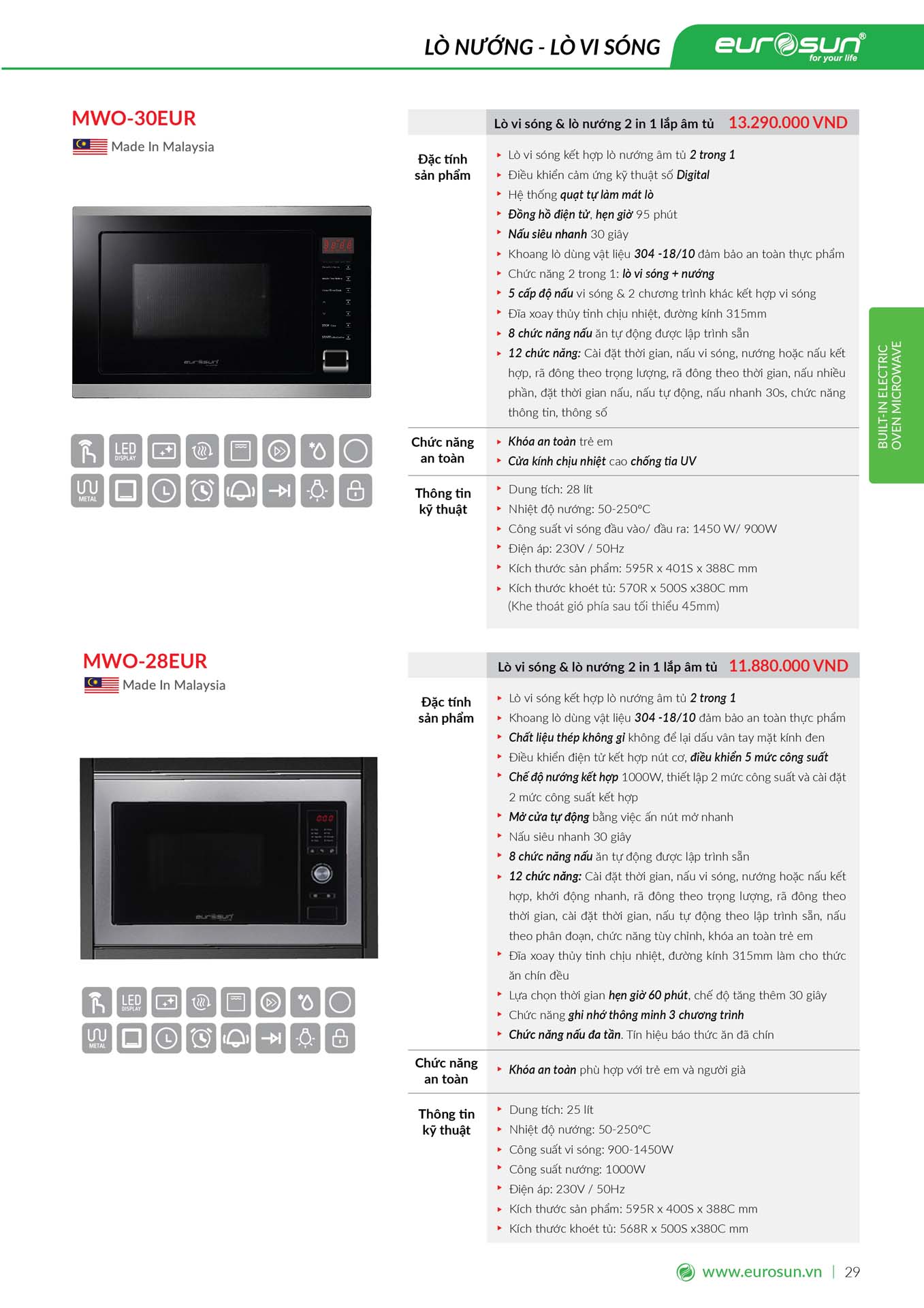Catalogue EUROSUN 2024 – Bang gia thiet bi nha bep 28