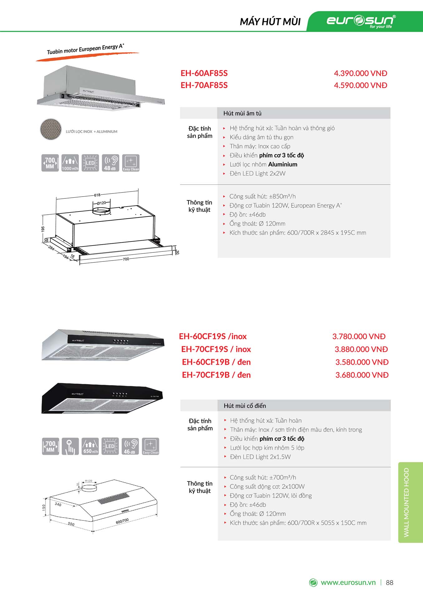 Catalogue EUROSUN 2024 – Bang gia thiet bi nha bep 86