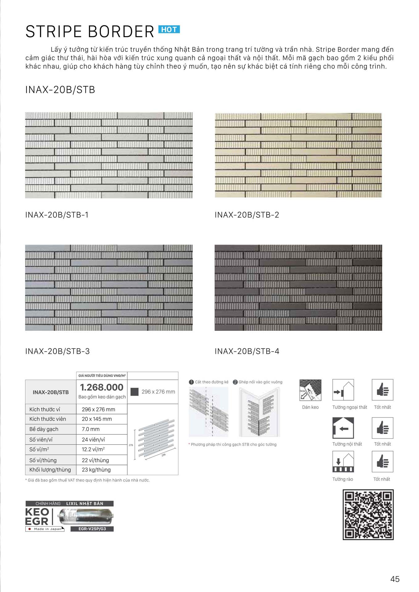 Catalogue Gach kien truc INAX moi nhat 2024 45