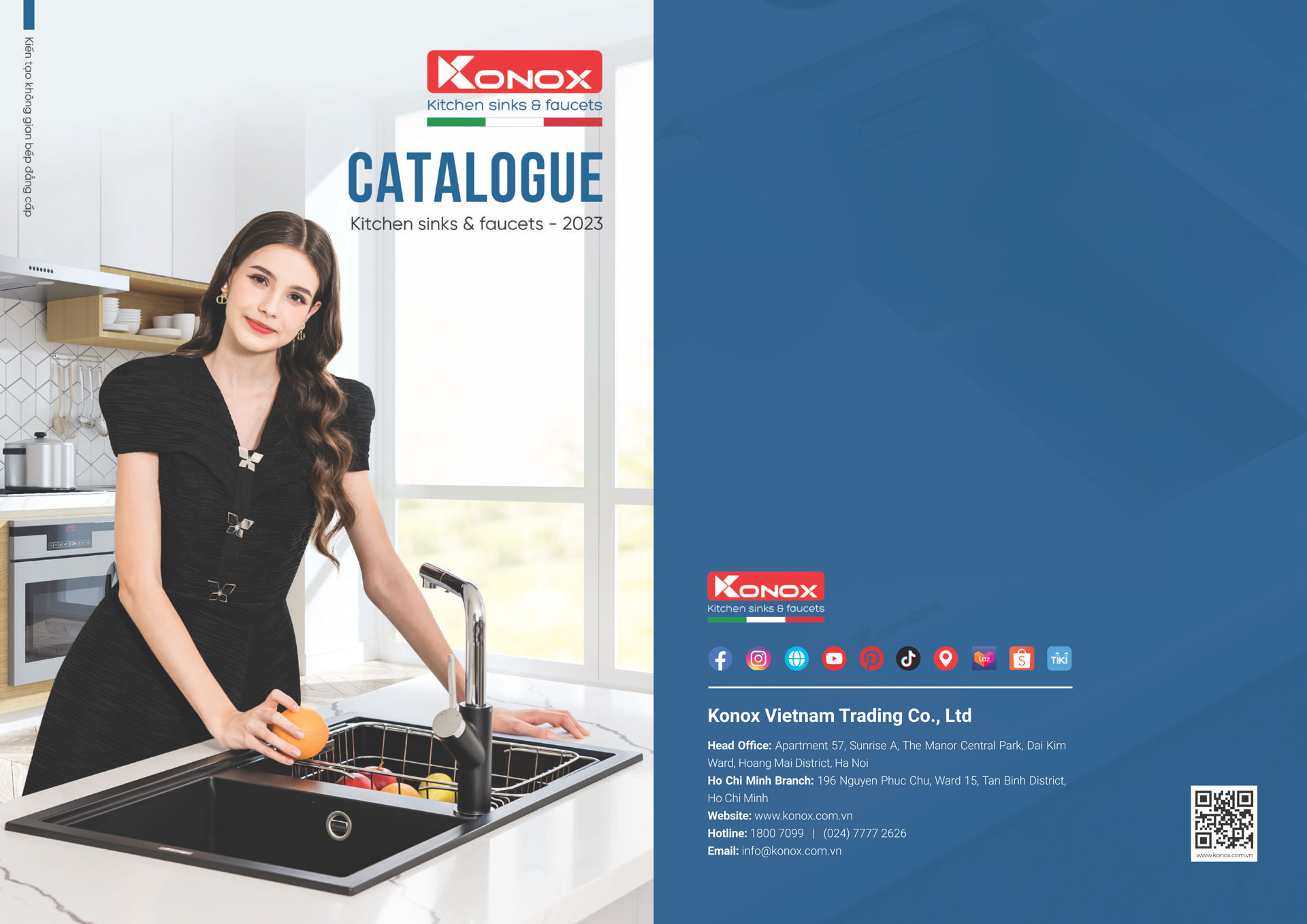 Catalogue KONOX 2024 - Bảng giá thiết bị nhà bếp