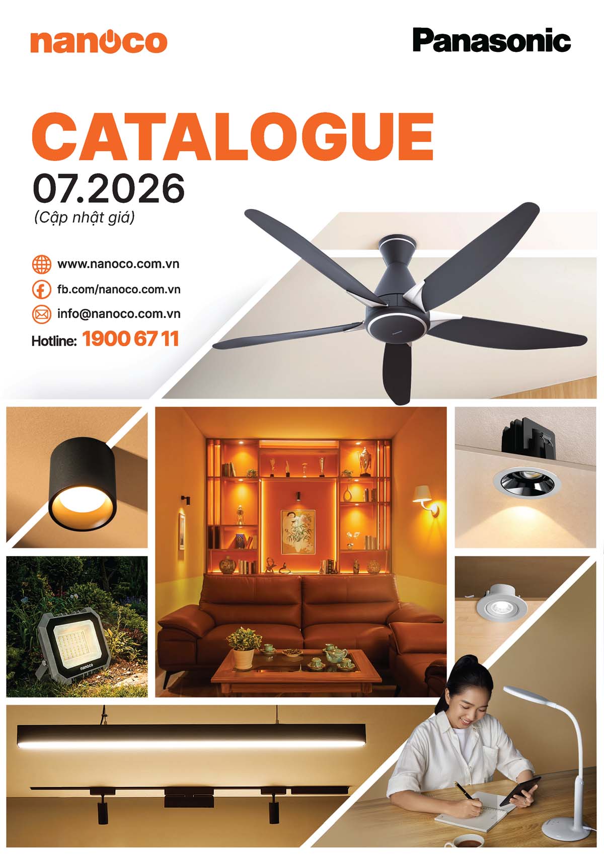 Catalogue Nanoco - Panasonic 2026: Điện gia dụng & Quạt 5 Catalogue Nanoco Panasonic 07 2026 vuathietbi.com Page 01