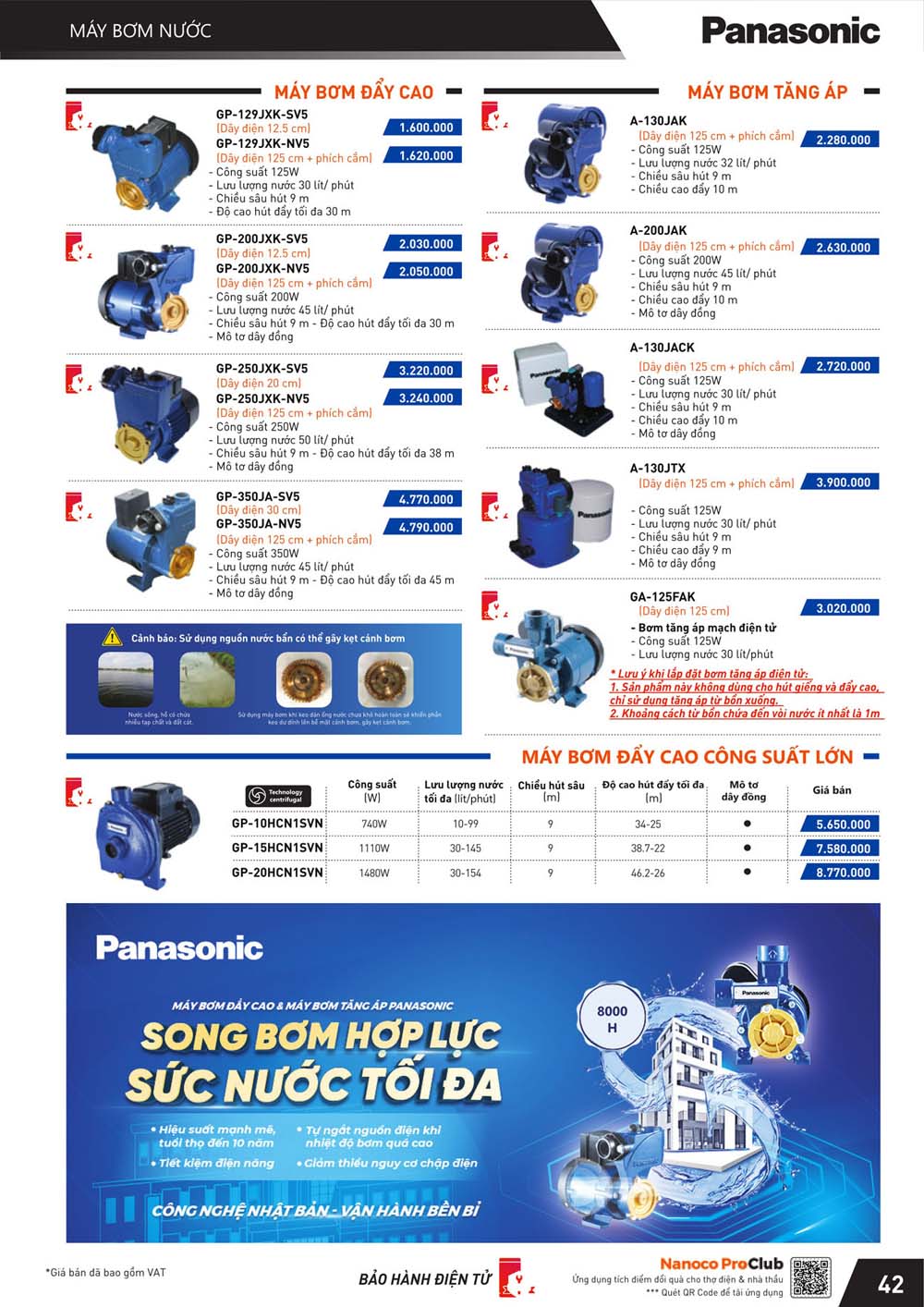 Catalogue Panasonic 04 2024 Bang gia thiet bi dien Nanoco 44