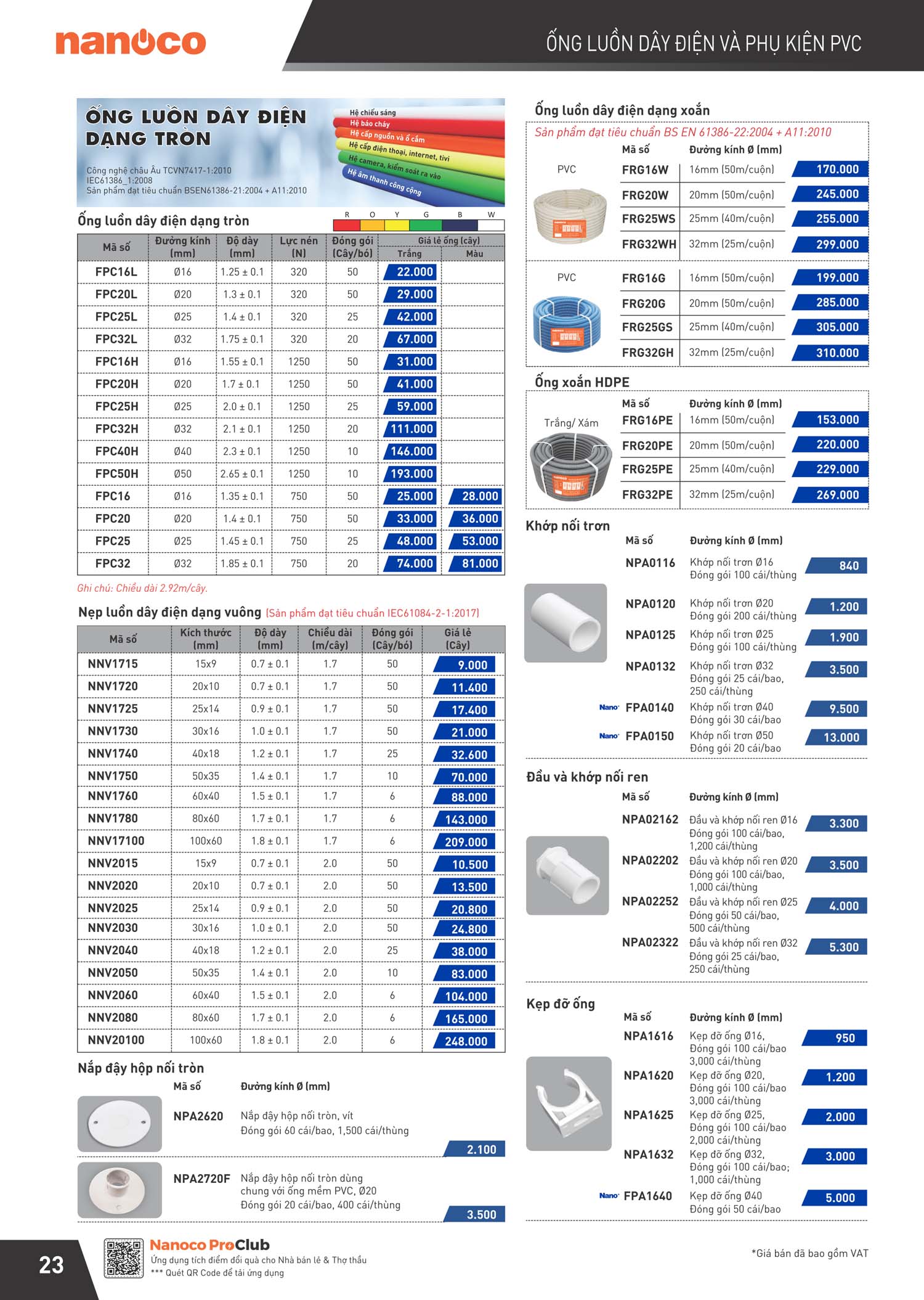 Catalogue Panasonic Bang gia thiet bi dien Nanoco 24