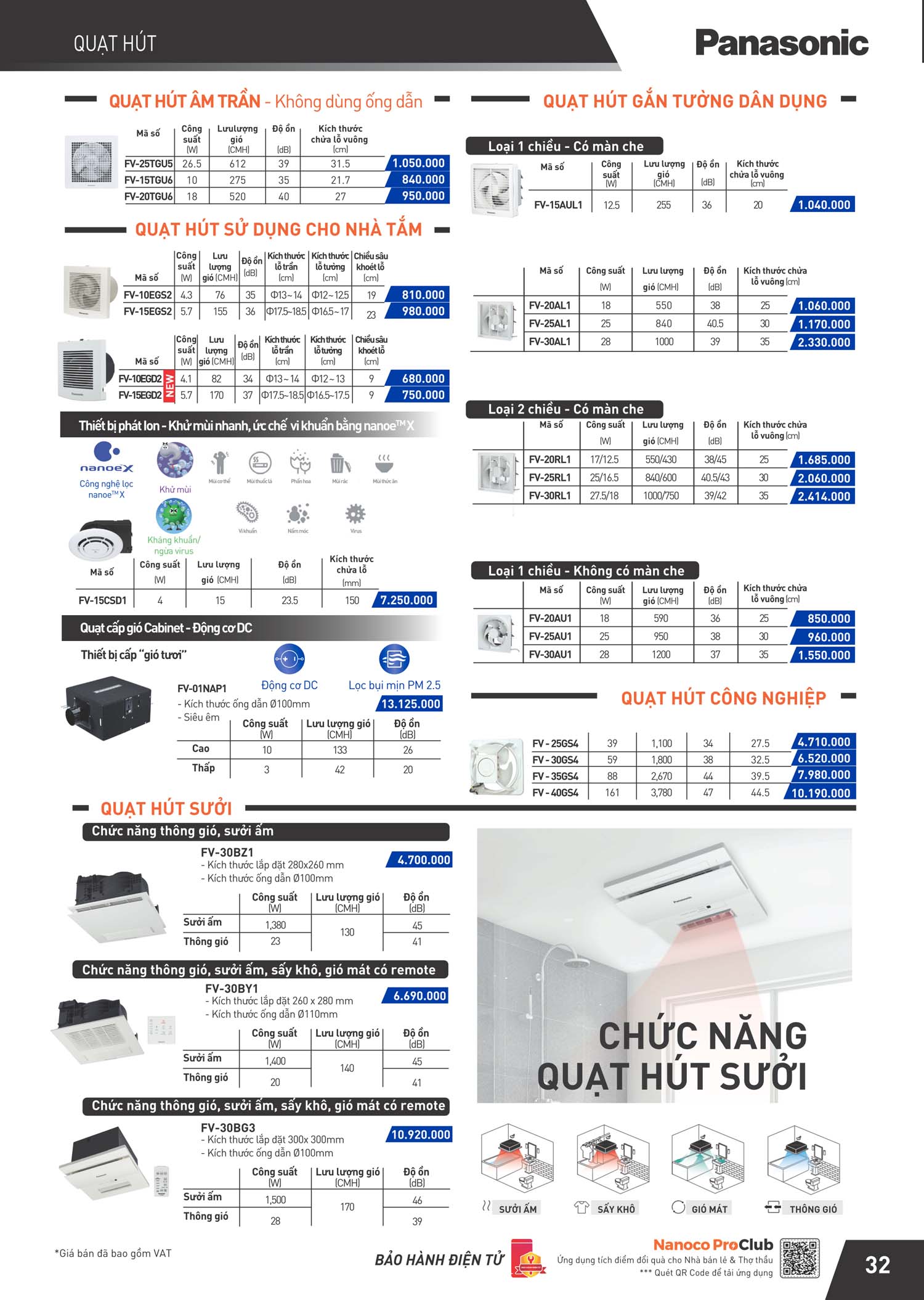 Catalogue Panasonic Bang gia thiet bi dien Nanoco 33