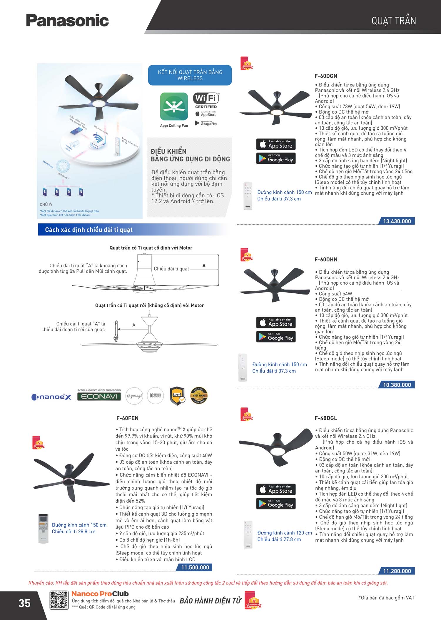 Catalogue Panasonic Bang gia thiet bi dien Nanoco 36